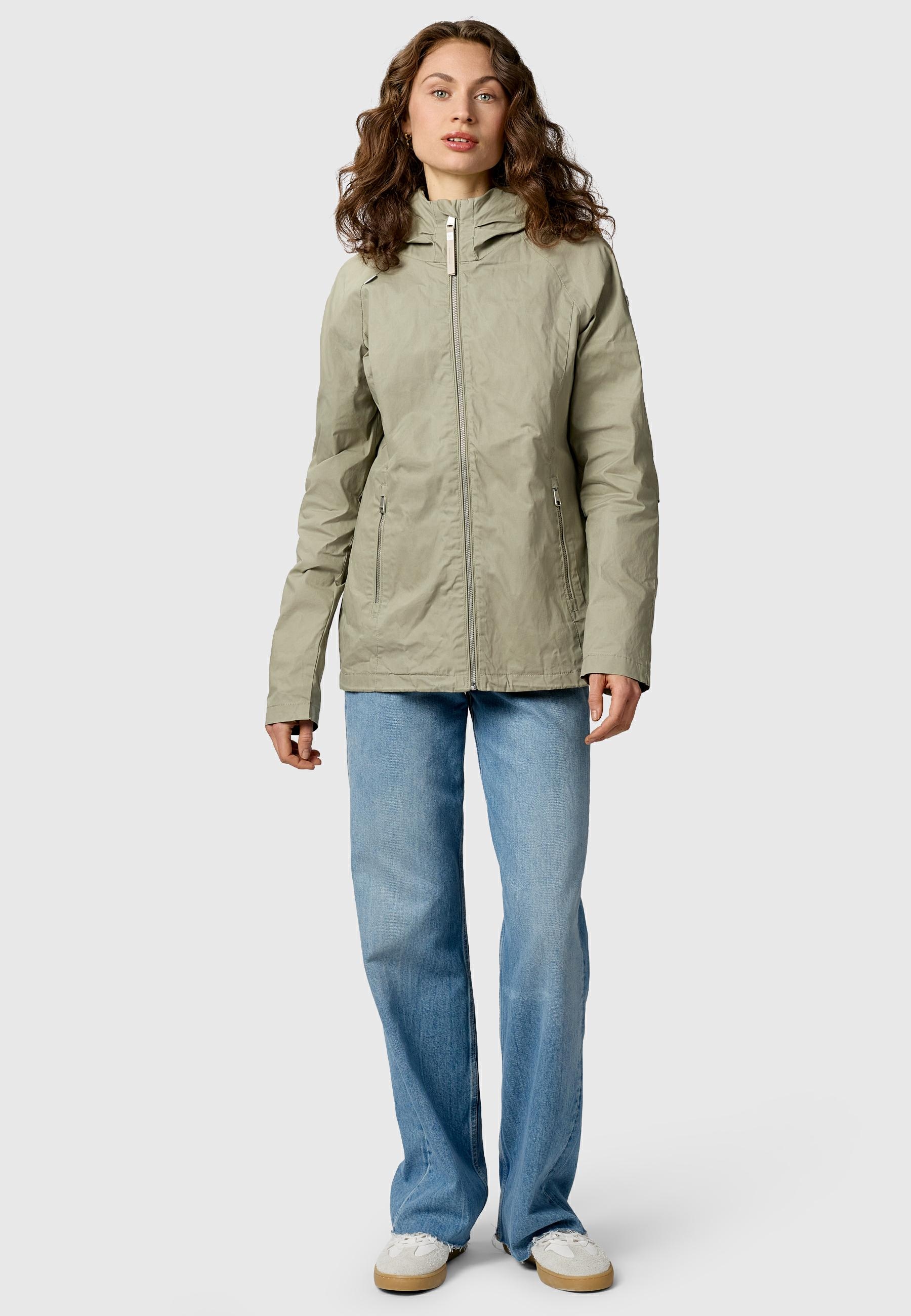 Ragwear Outdoorjacke »Dizzea Vintage YOUMODO« mit Kapuze Beschichtete Baumwoll-Jacke für den Übergang