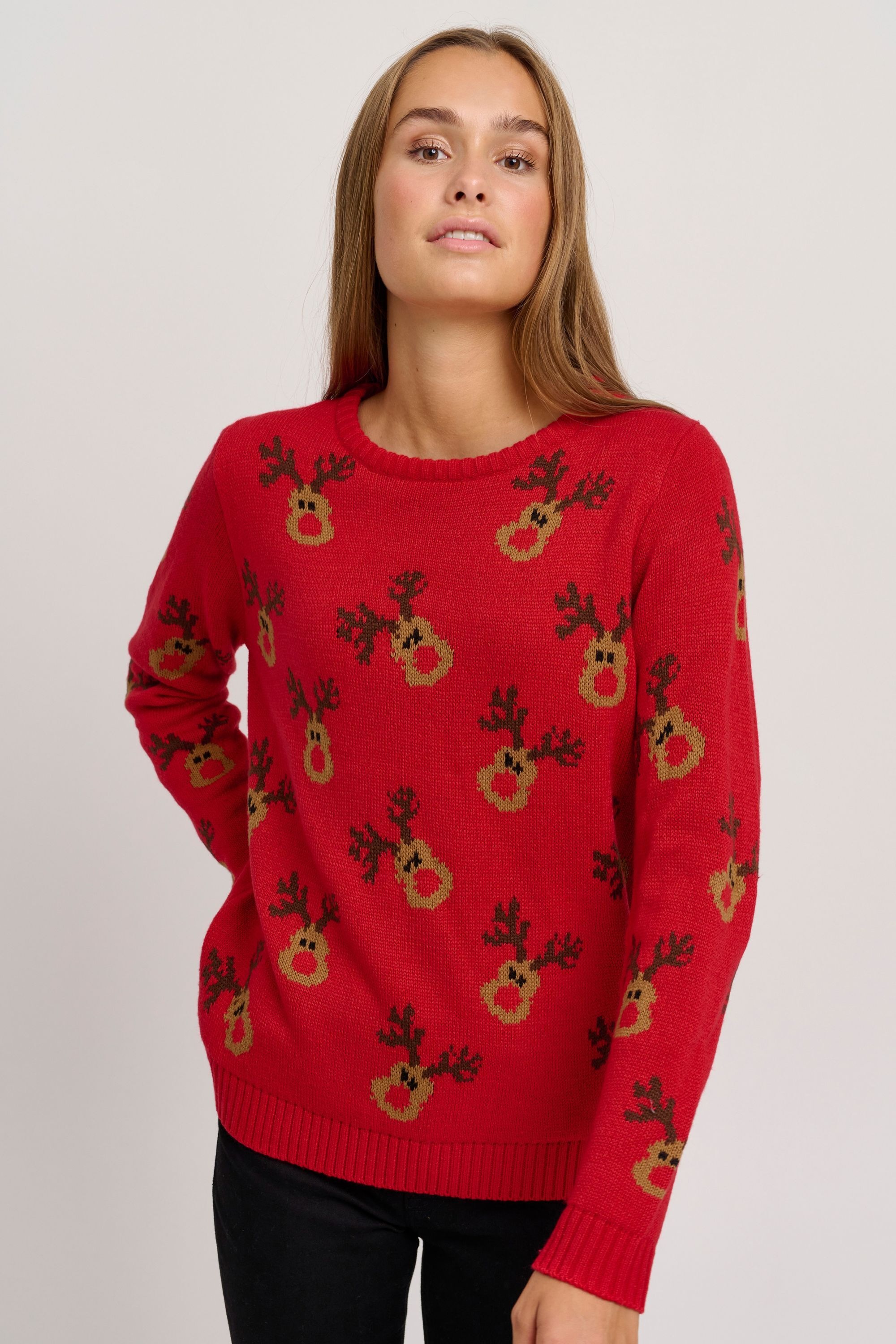 OXMO Strickfleece-Pullover »Strickpullover OXChristel«