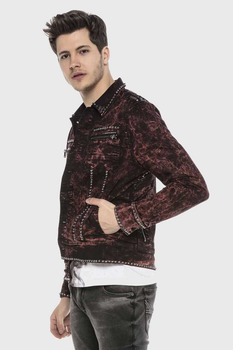 Cipo & Baxx Jeansjacke »Jacke«, ohne Kapuze, mit modischen Details