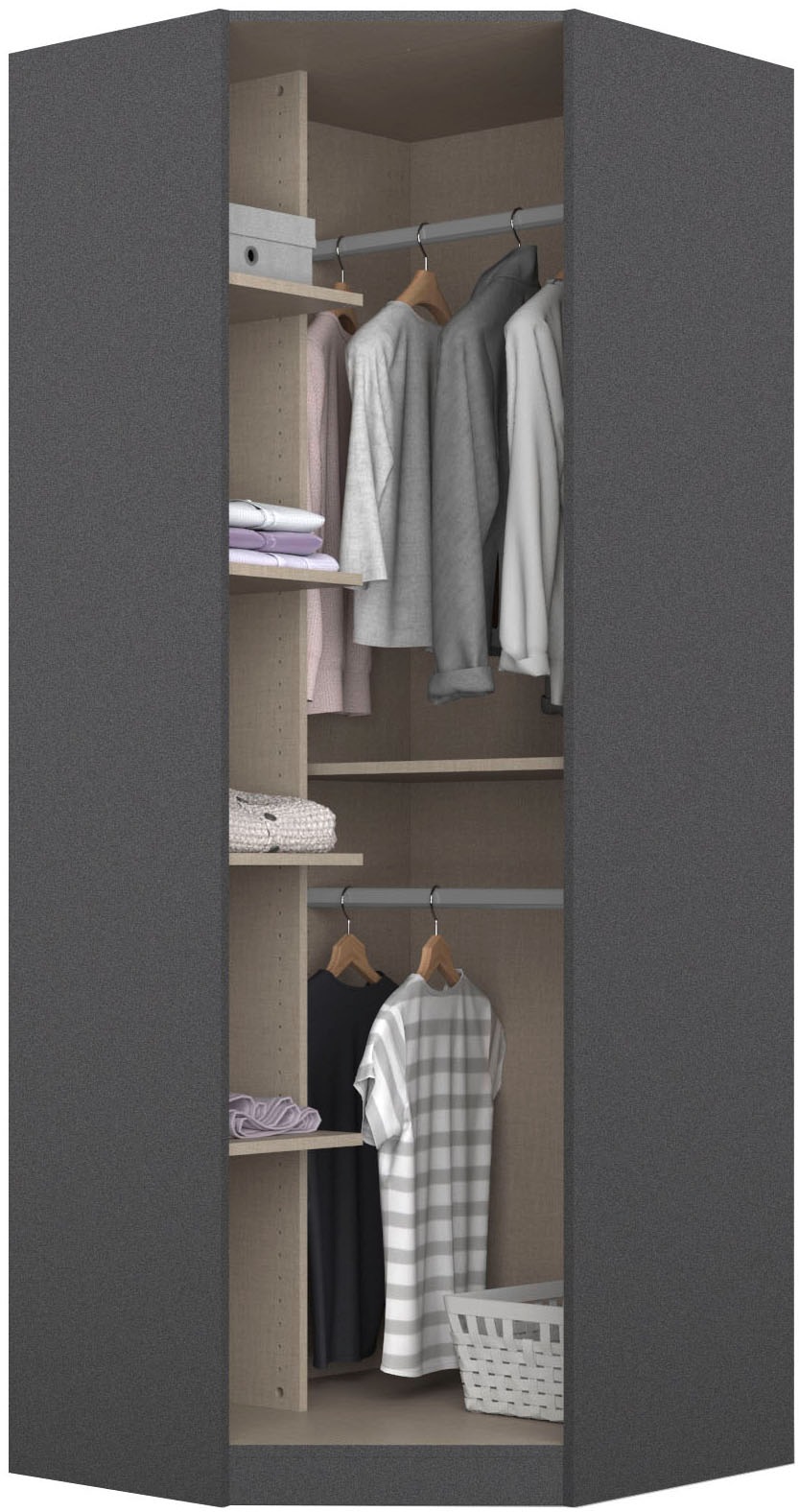 Thumbnail - rauch Eckkleiderschrank "Holmes" im Industrial Style