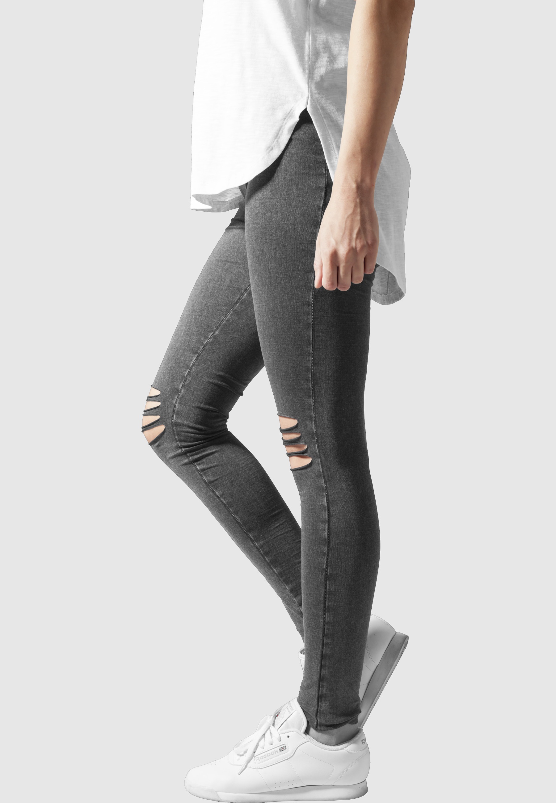 Thumbnail - URBAN CLASSICS Leggings "Urban Classics Damen Ladies Cutted Knee Leggings"