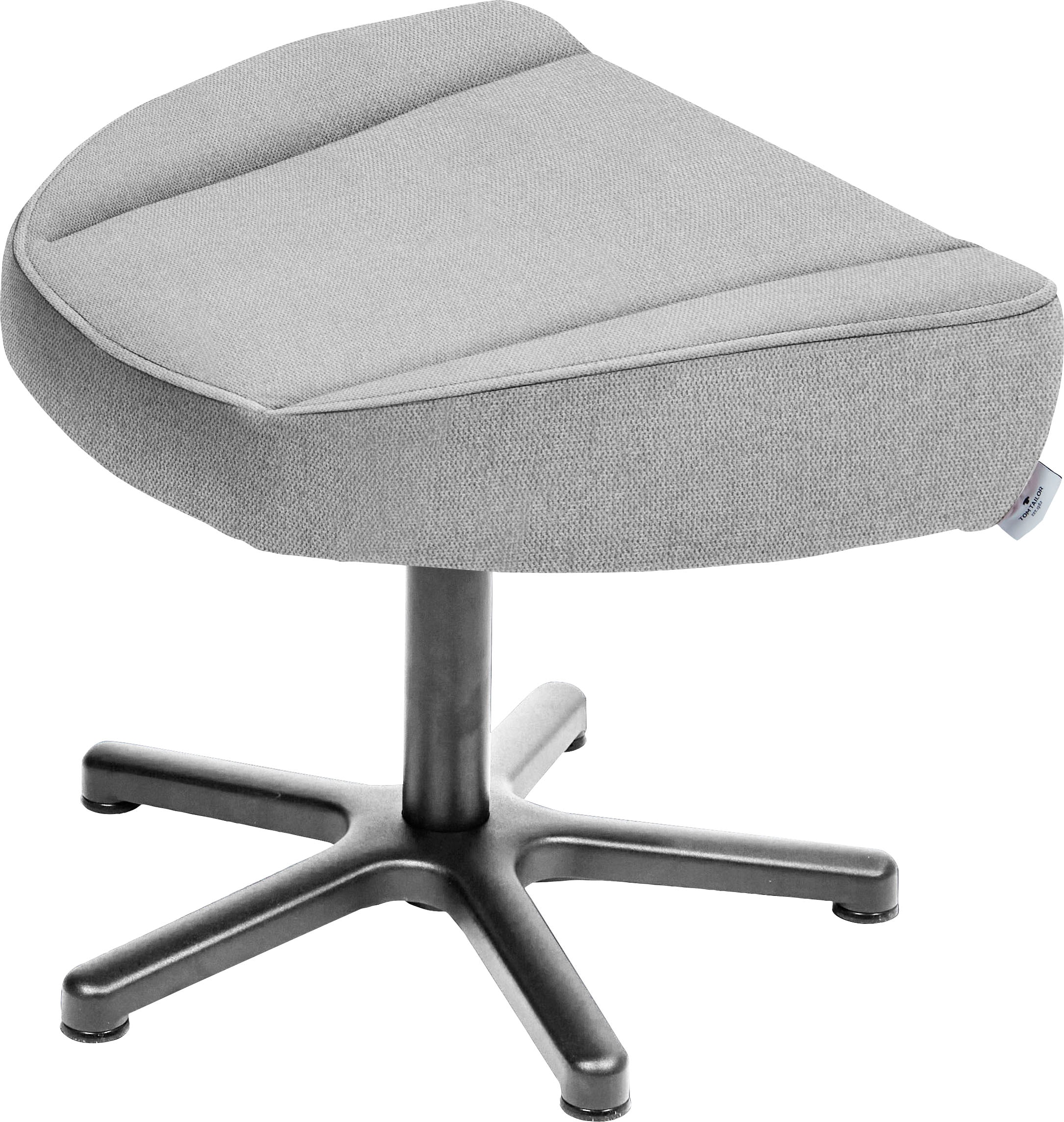 TOM TAILOR HOME Hocker "TOM PURE", mit Metall-Drehfuß in Chrom