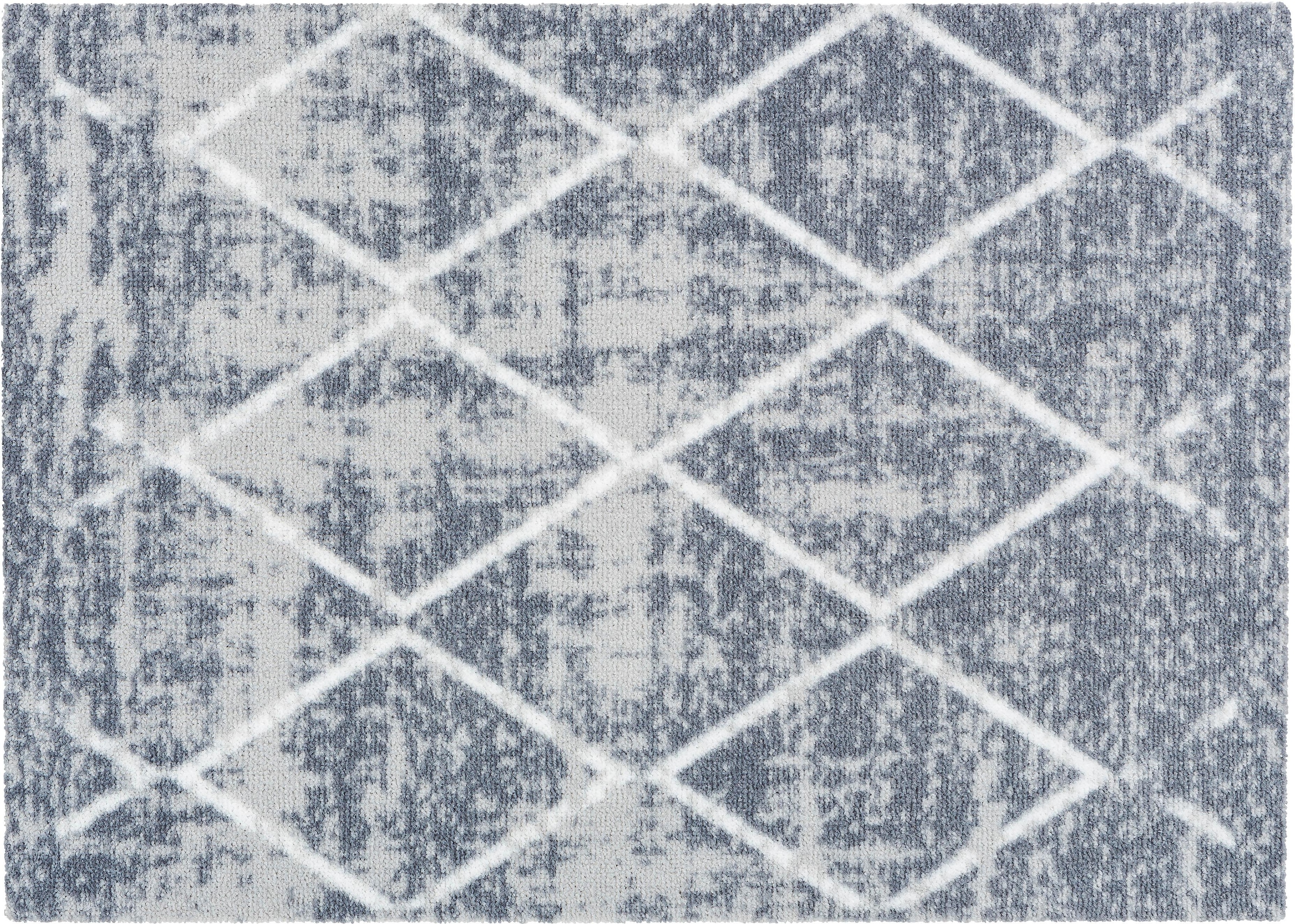 ASTRA Fußmatte »Miabella 1669« rechteckig 7 mm Höhe Schmutzfangmatte, Rauten Design, waschbar, In -und Outdoor geeignet