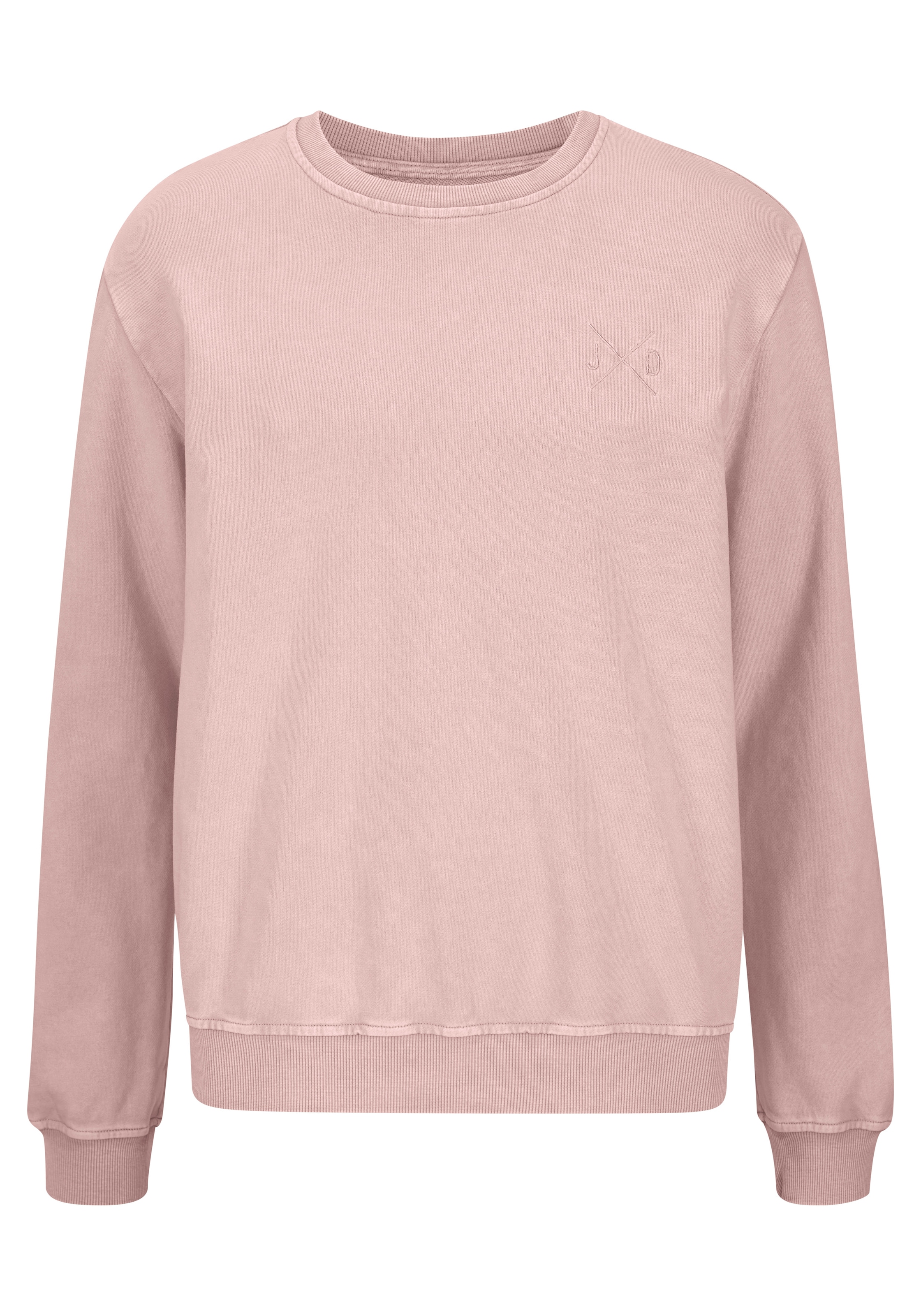 John Devin Sweatshirt, mit besonderer Waschung, kleine Logostickerei vorn