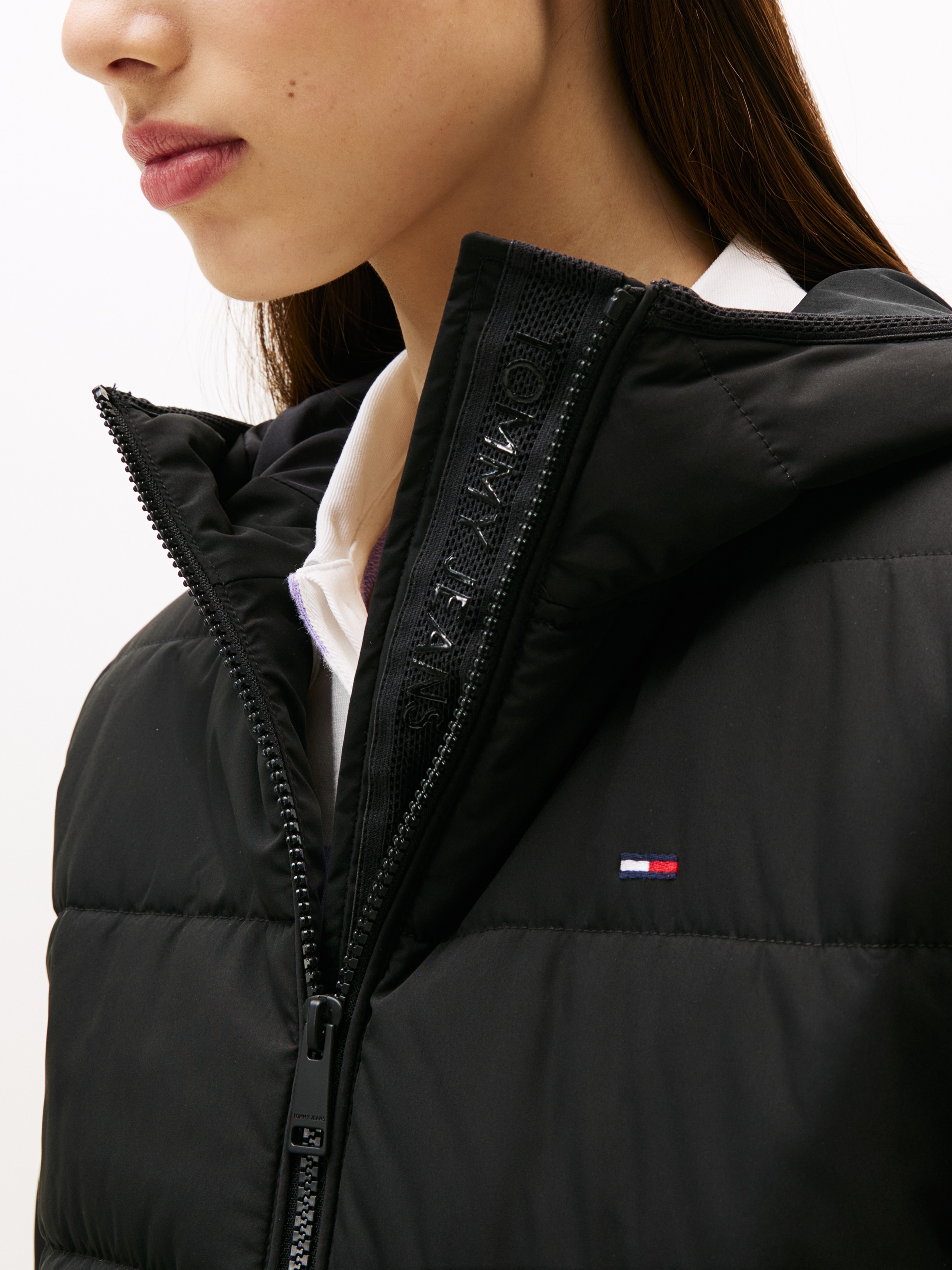 Tommy Jeans Steppjacke »TJW SLIM LW HOODED PADDED JACKET«, mit Kapuze