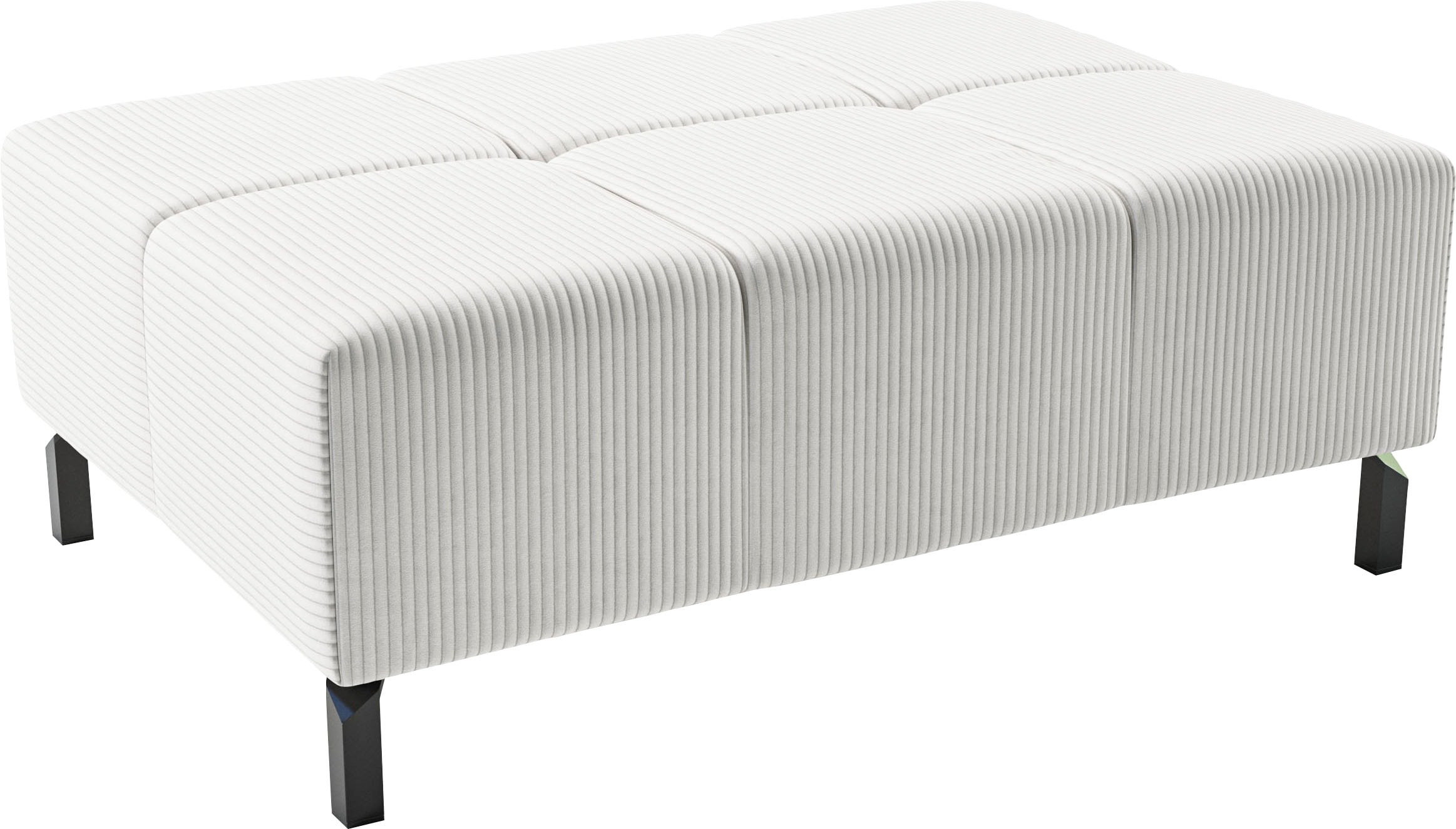 INOSIGN Hockerbank "Ancona New", passend zum Ecksofa, auch in Easy care-Bezug + Cord