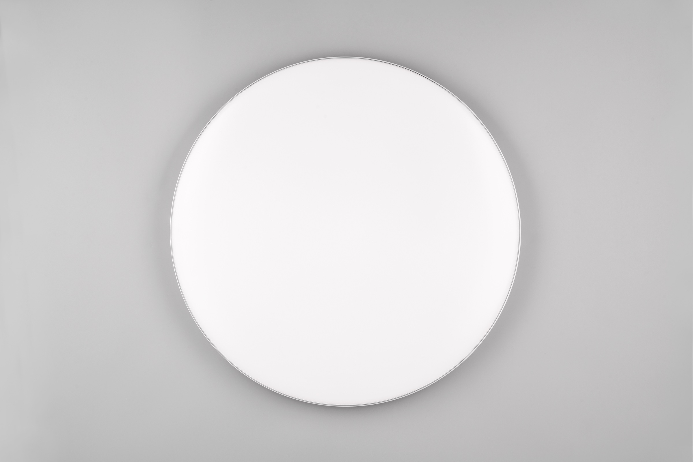 REALITY Leuchten LED Deckenleuchte »BLANCA, elegant schlichte weiße LED Deckenlampe mit Ø 53cm, kaltweiß«, 1 flammig, Leuchtmittel LED-Board | LED fest integriert, 3-Stufen dimmbar über Wandschalter, Deckenlampe für Büro Flur Treppe