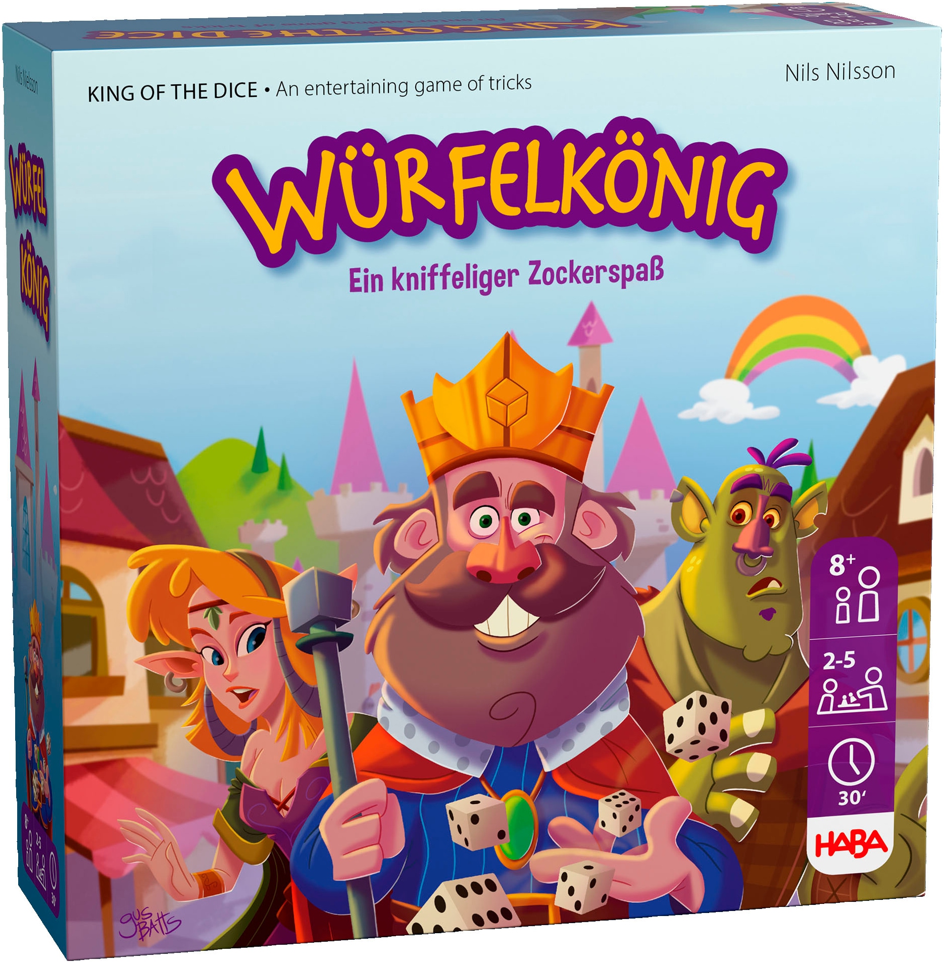 HABA Kinder Spiel "Würfelkönig", bunt, Holz, Pappe, Spiele, Made in Germany