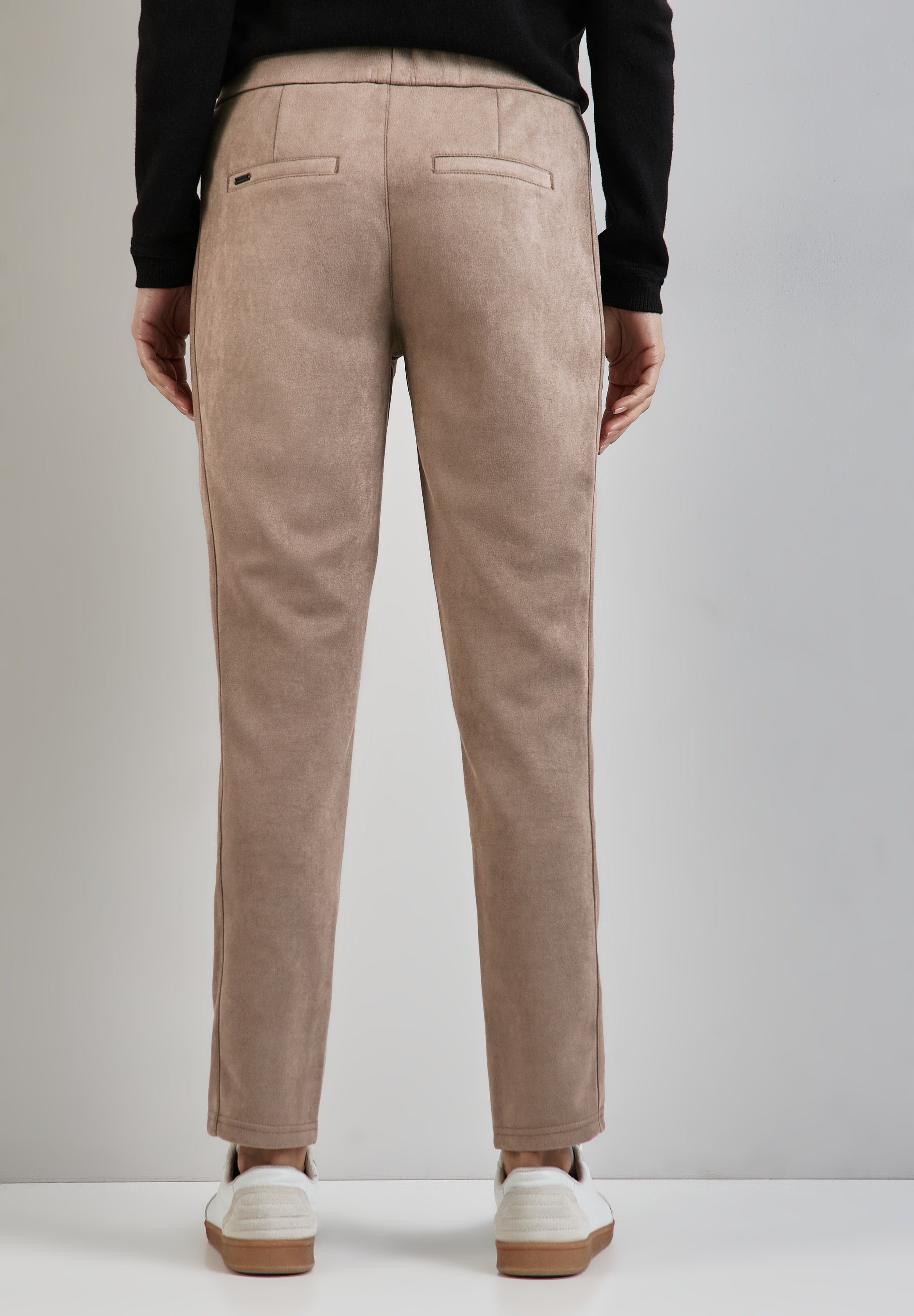 STREET ONE Lederimitathose, im Joggstyle