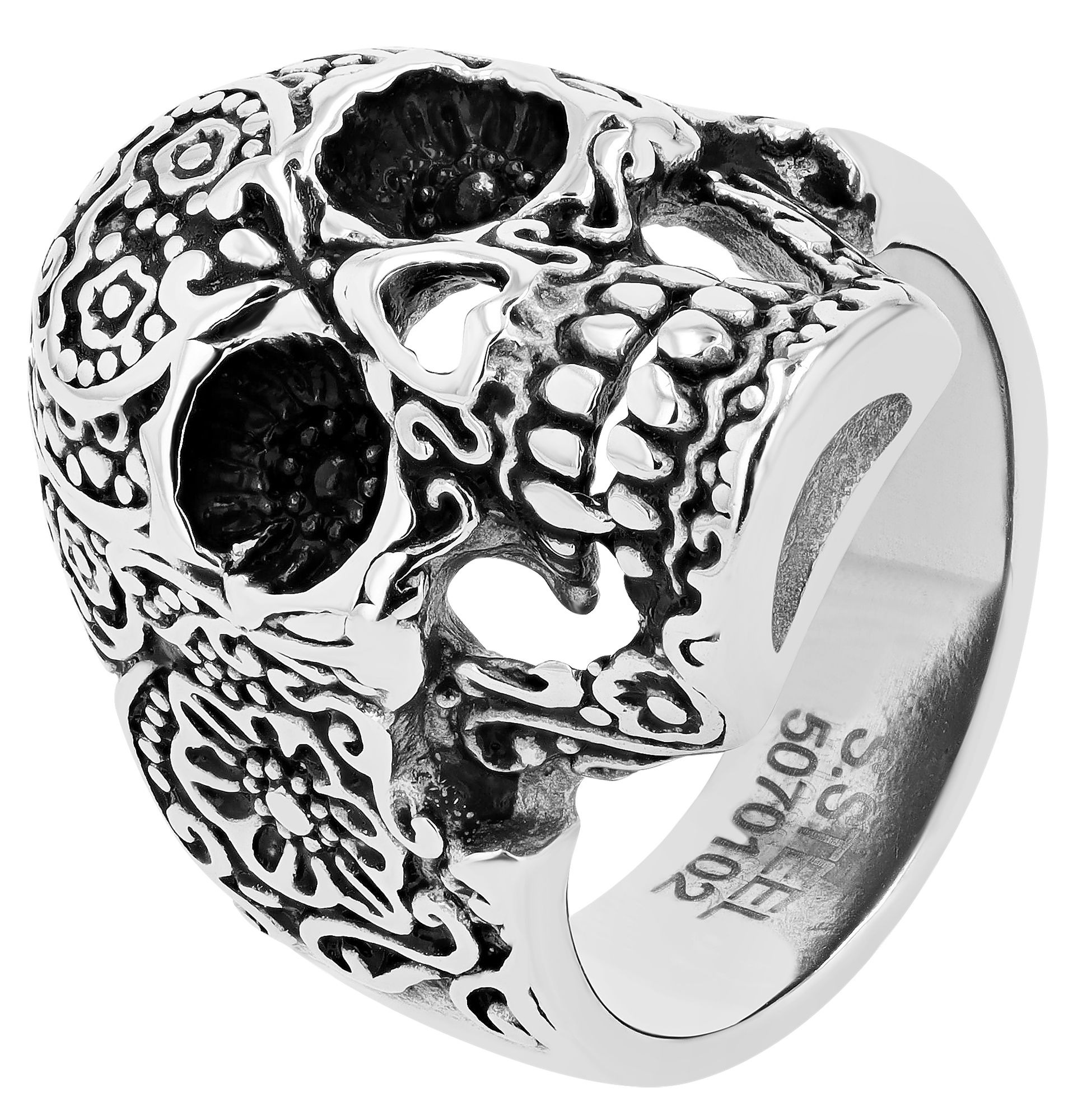 Adelia's Men Skull Ring Stainless Steel Silver 66 2
