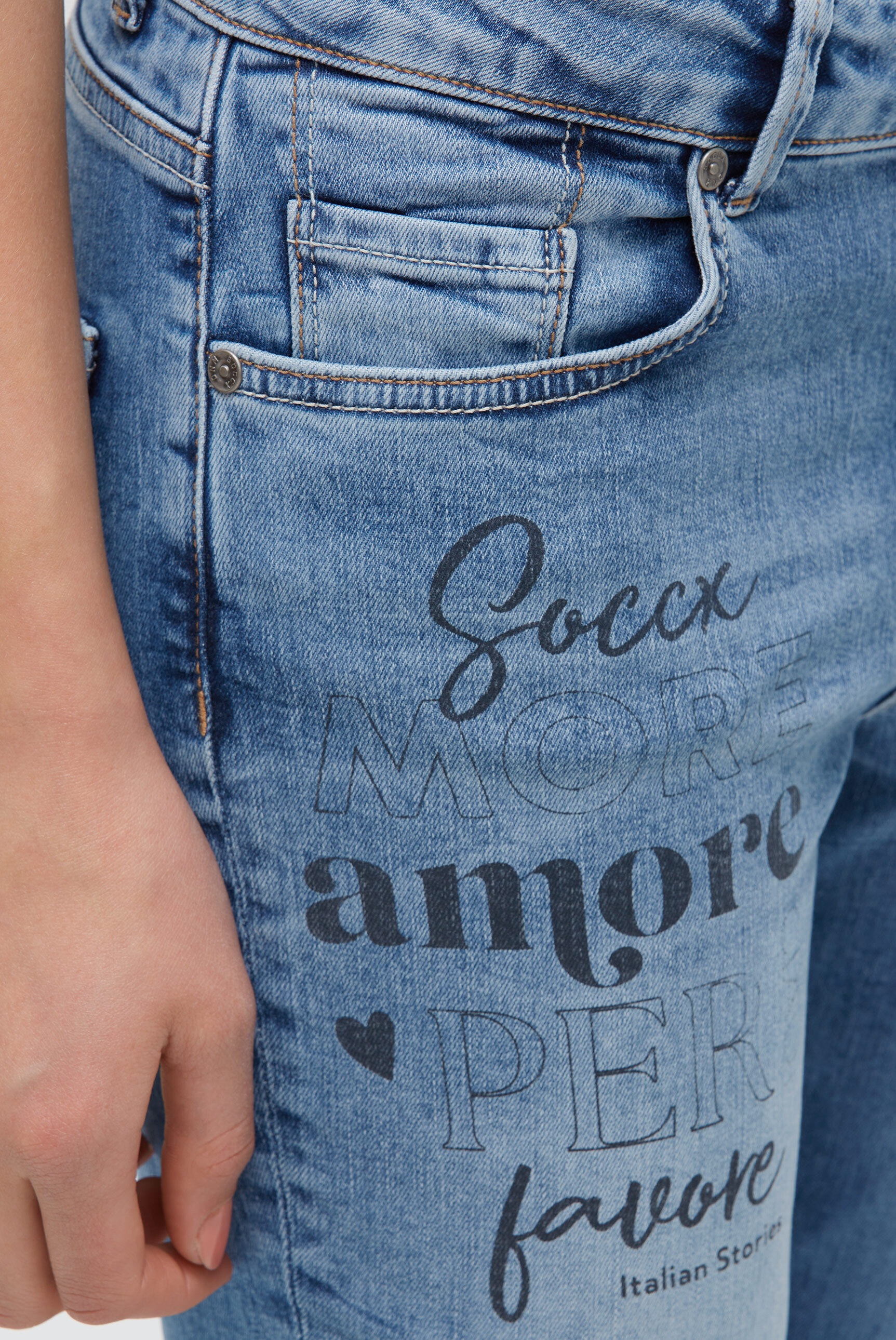 SOCCX Slim-fit-Jeans, mit normaler Leibhöhe