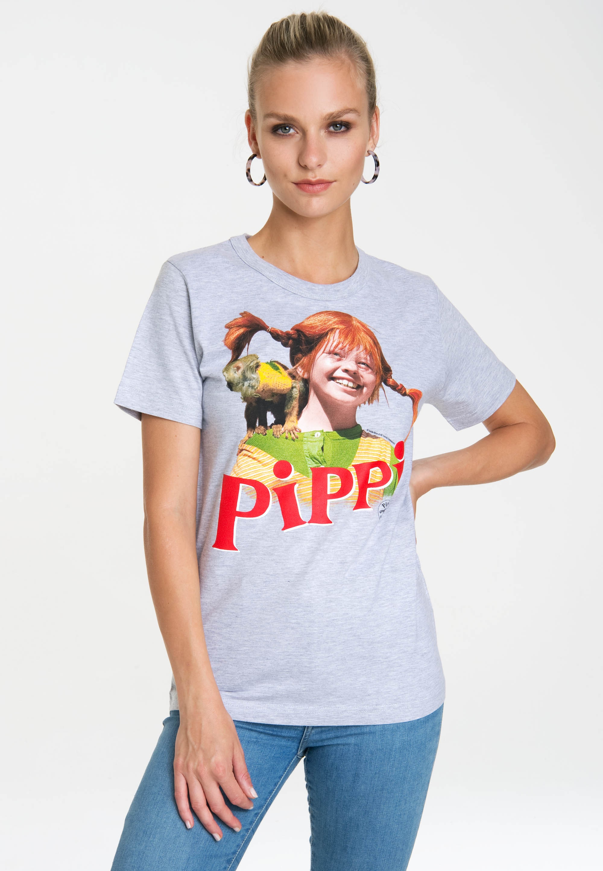 LOGOSHIRT T-Shirt »Pippi Langstrumpf«, mit lizenziertem Originaldesign