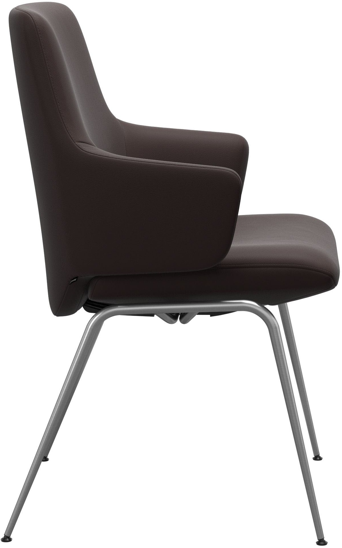 Stressless® Polsterstuhl »Laurel«, Leder PALOMA, Low Back mit Armlehne, Größe L, mit Beinen aus Stahl in Chrom glänzend