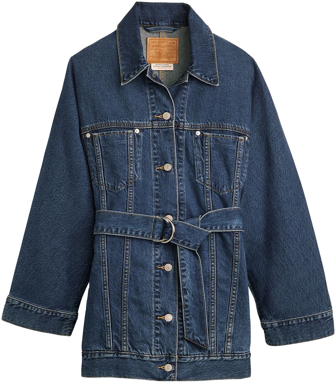 Levi's® Jeansjacke »BELTED DOLMAN TRUCKER«, ohne Kapuze, mit Gürtel