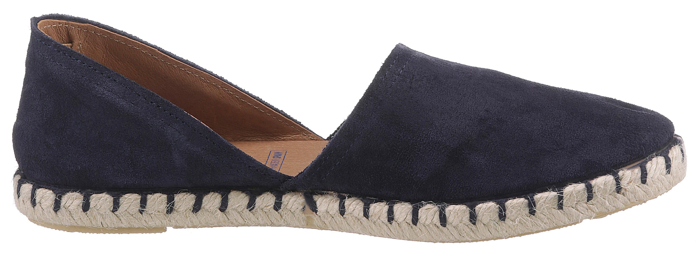 VERBENAS Espadrille, Strandschuh, Sommerschuh, Loafer aus Veloursleder