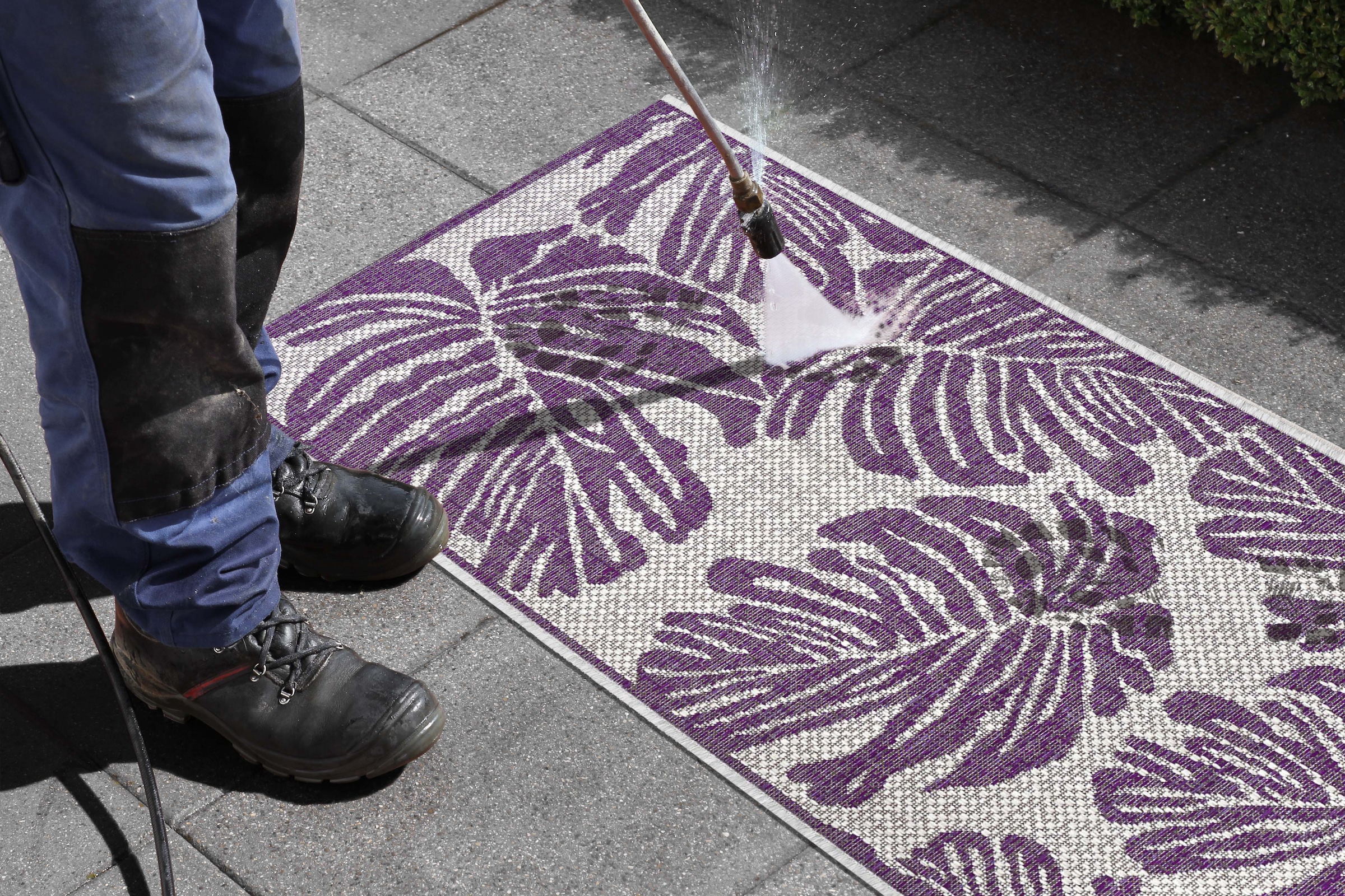 NORTHRUGS Läufer »Monstera«, rechteckig, 4 mm Höhe, Dank des sorgfältig ausgewählten Materials aus 100% Polypropylen.