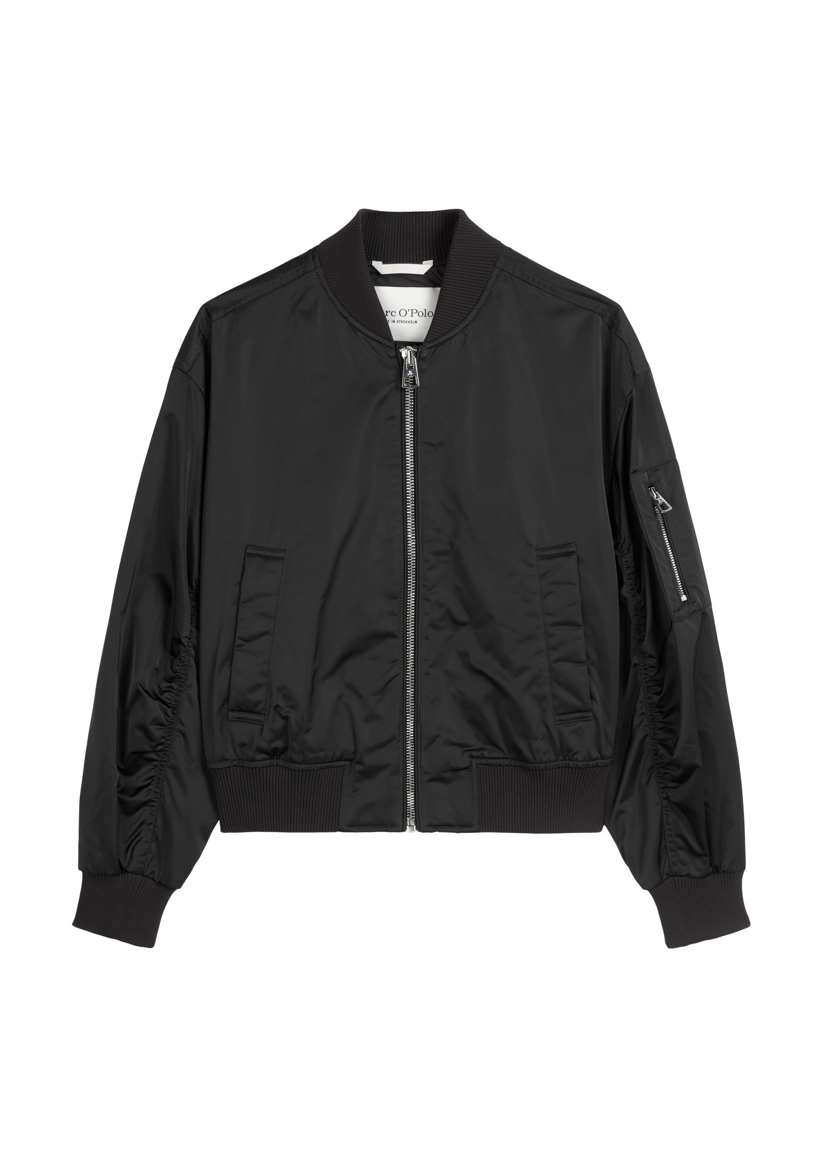 Marc O'Polo Outdoorjacke »aus recyceltem Shiny-Polyester-Twill«, ohne Kapuze