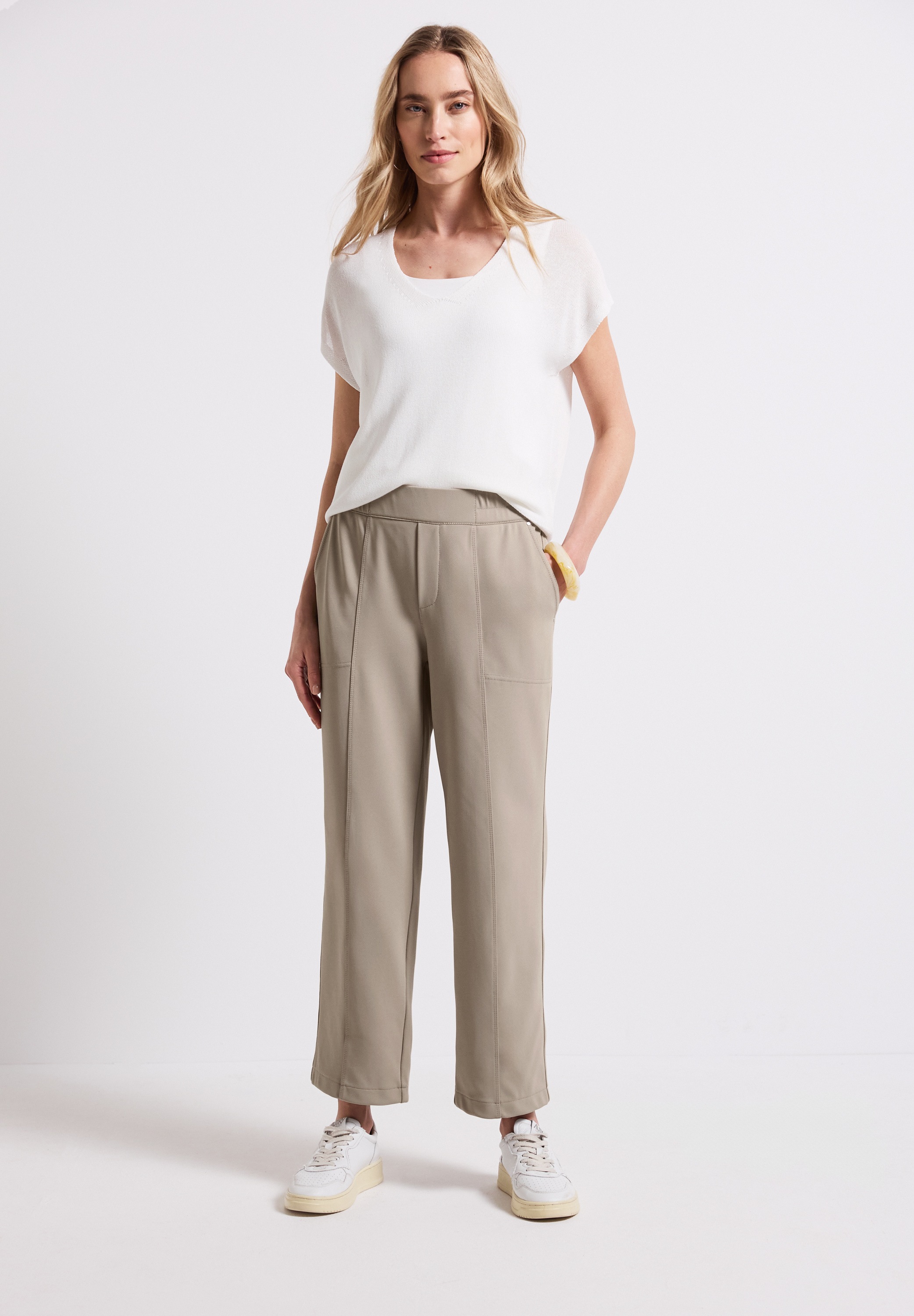STREET ONE Stoffhose, High Waist