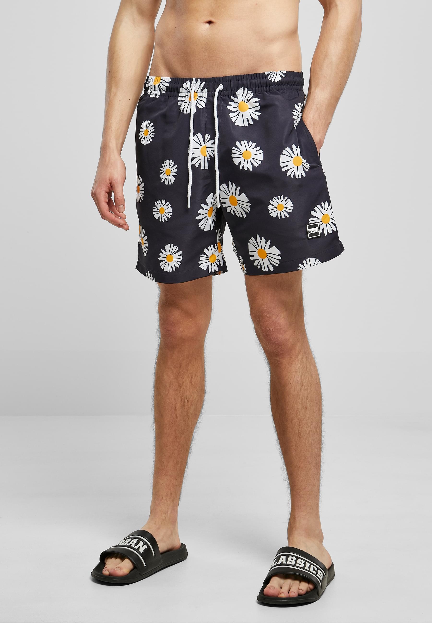 URBAN CLASSICS Badeshorts »Urban Classics Herren Pattern Swim Shorts«