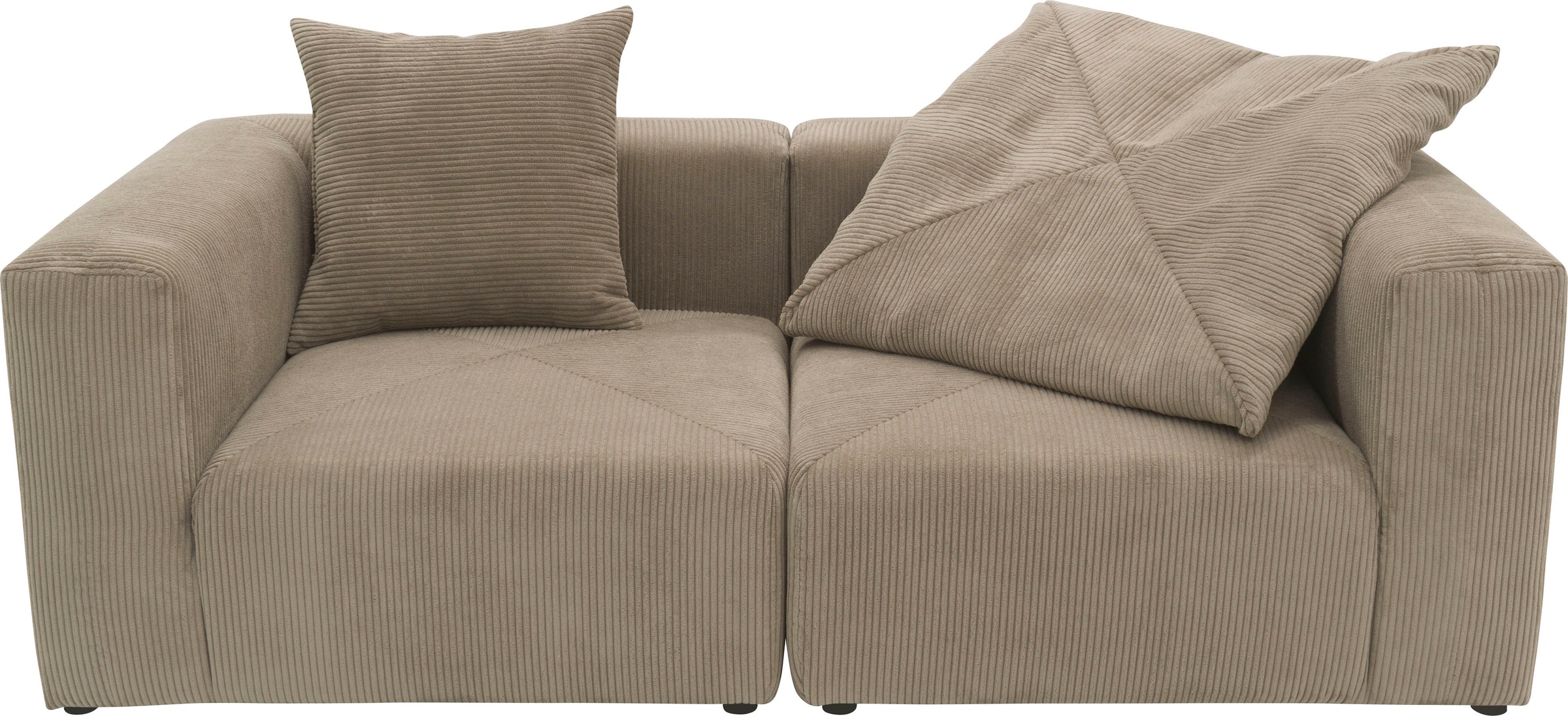 Home affaire 2-Sitzer "Gerrid" im Cordbezug, bestehend aus zwei Eckelemente günstig online kaufen