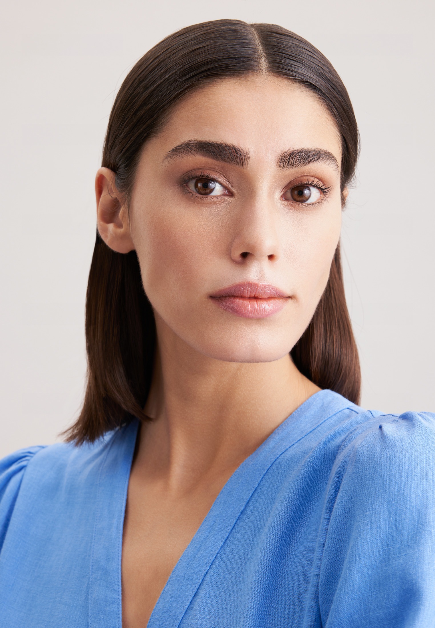 Thumbnail - seidensticker Sommerkleid "Schwarze Rose" 7/8-Arm V-Neck Uni