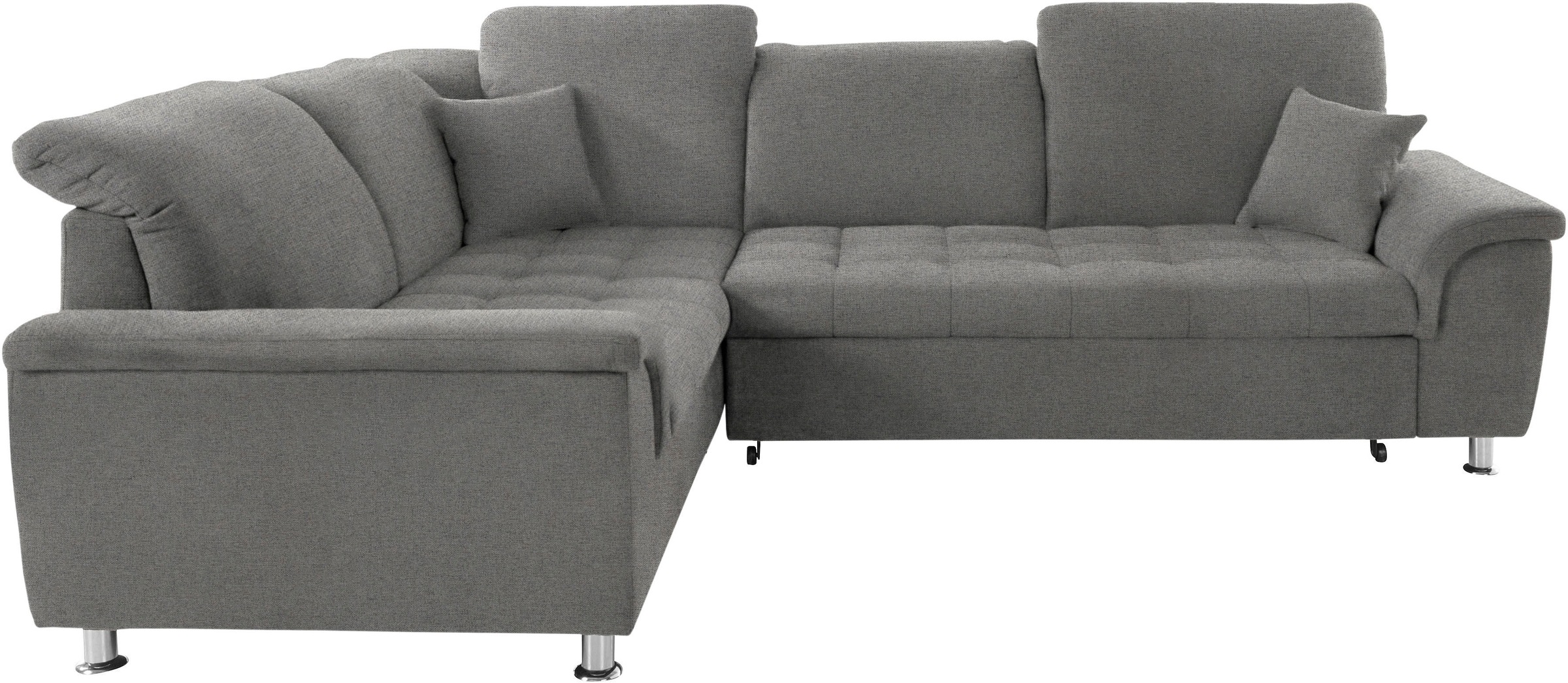 DOMO collection Ecksofa "Franzi, zeitlos und elegant, moderne Sitzheftung, günstig online kaufen