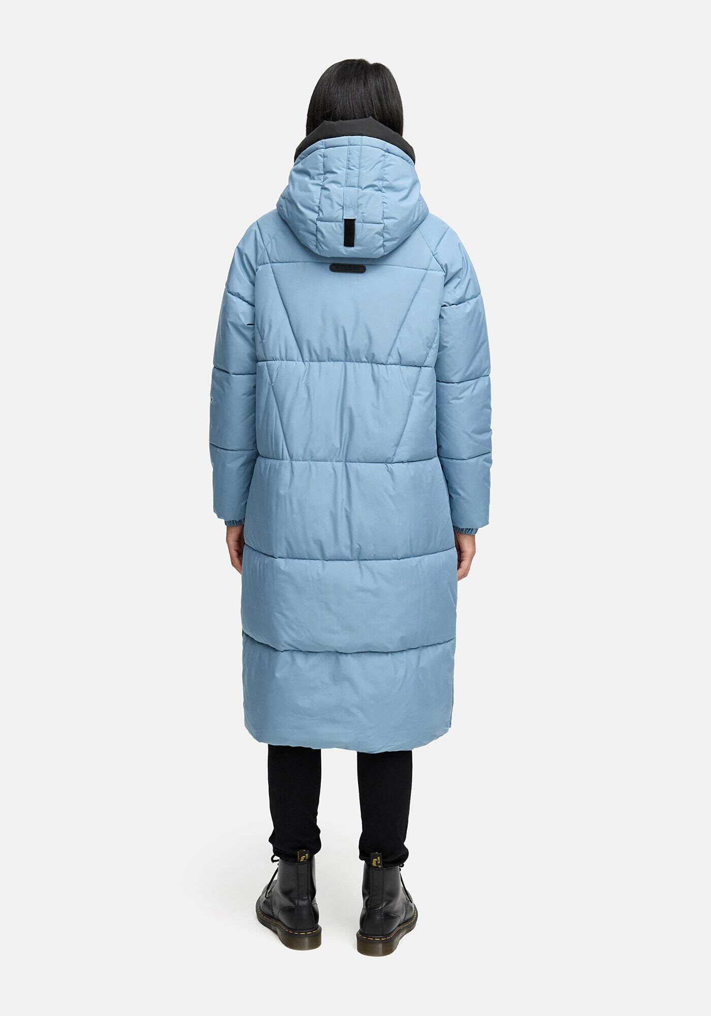 Marikoo Winterjacke »Yaskaa«, Bewegungsschlitze mit Druckknopfverschluss