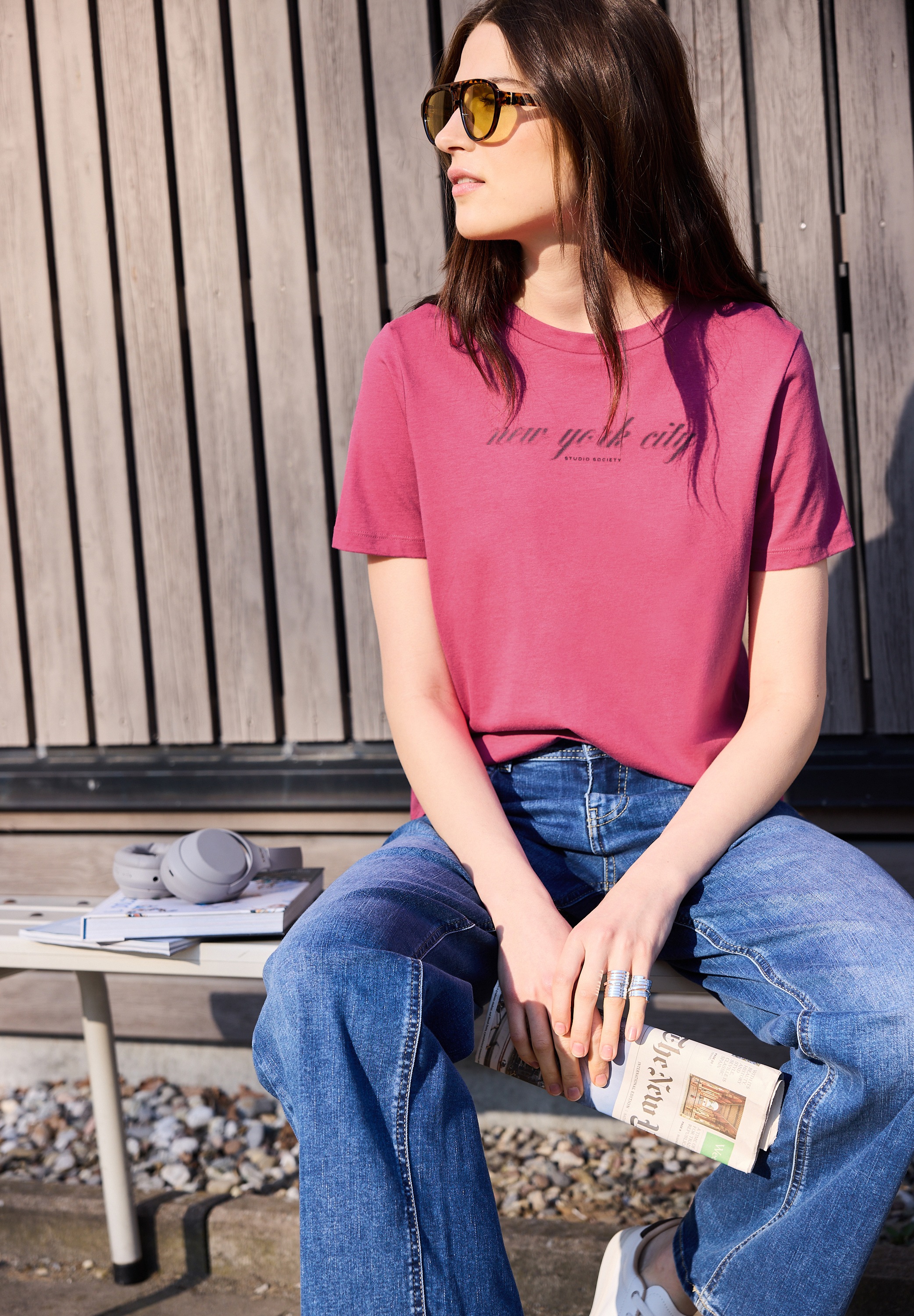 STREET ONE STUDIO Print-Shirt im soften Baumwoll-Mix günstig online kaufen