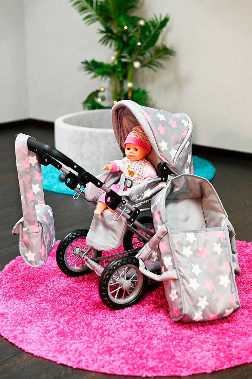 Knorrtoys® Kombi-Puppenwagen »Ruby«, mit Wickeltasche