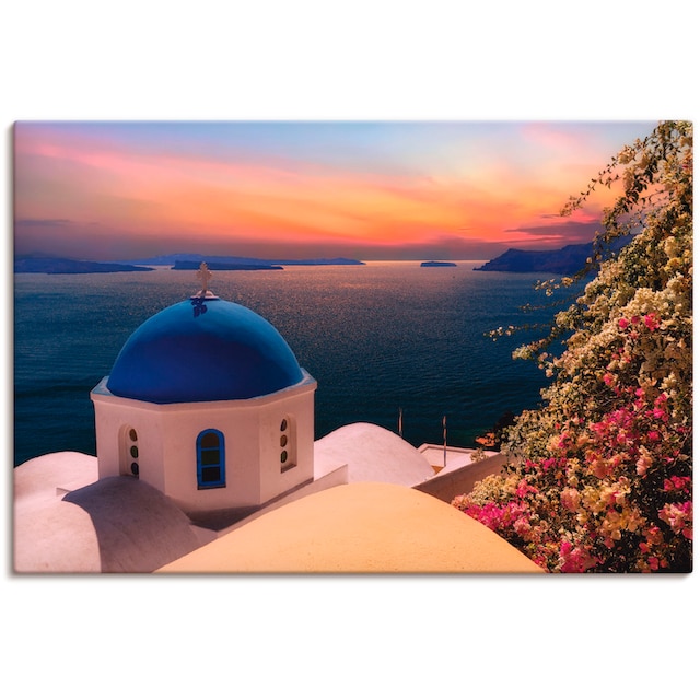 Artland Wandbild »Santorini«, Gewässer, (1 St.), als Alubild, Leinwandbild,  Wandaufkleber oder Poster in versch. Größen bestellen | BAUR