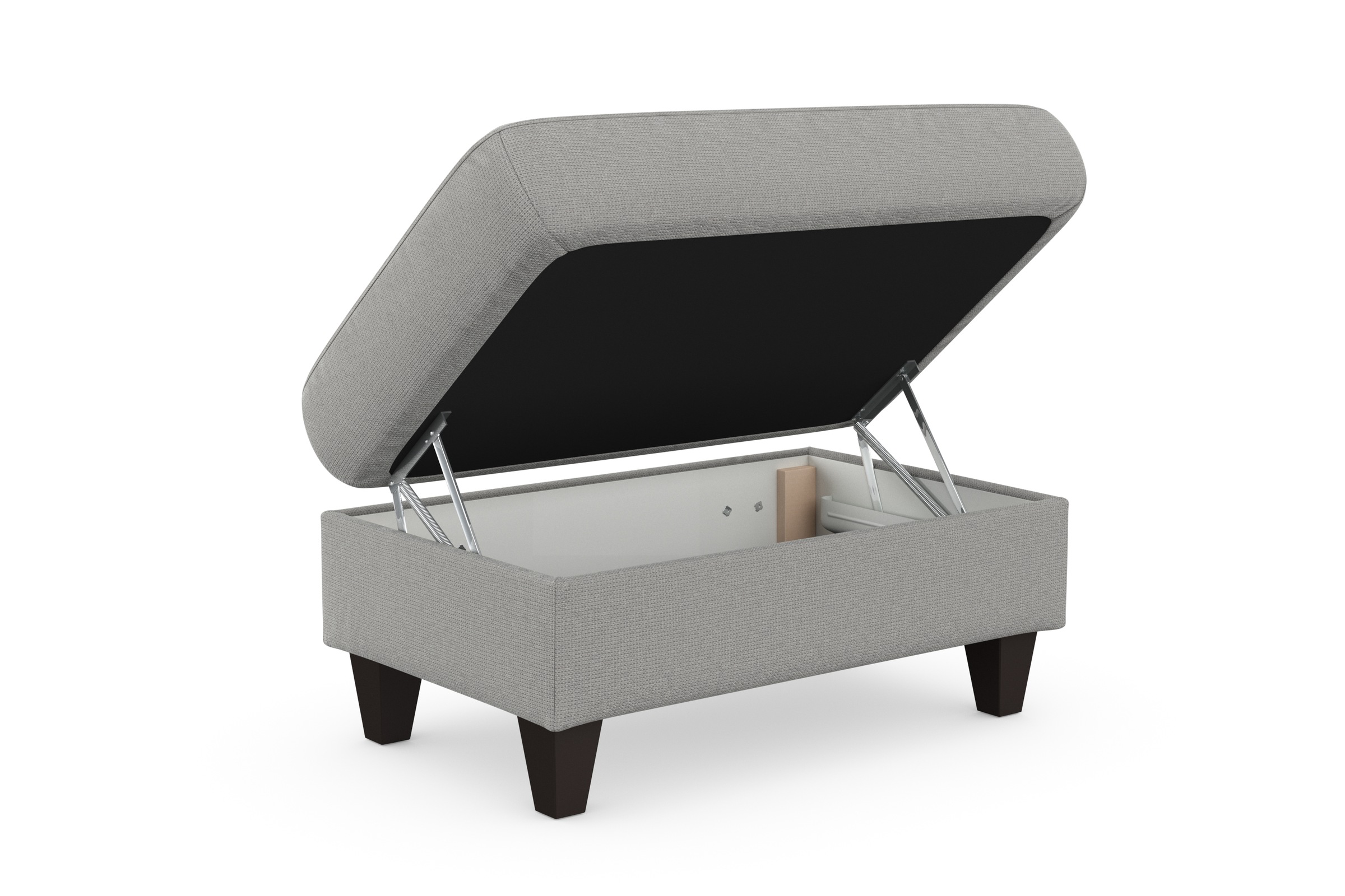 sit&more Stauraumhocker »Farö«, mit Stauraum und Federkern und wengefarbenen Füßen