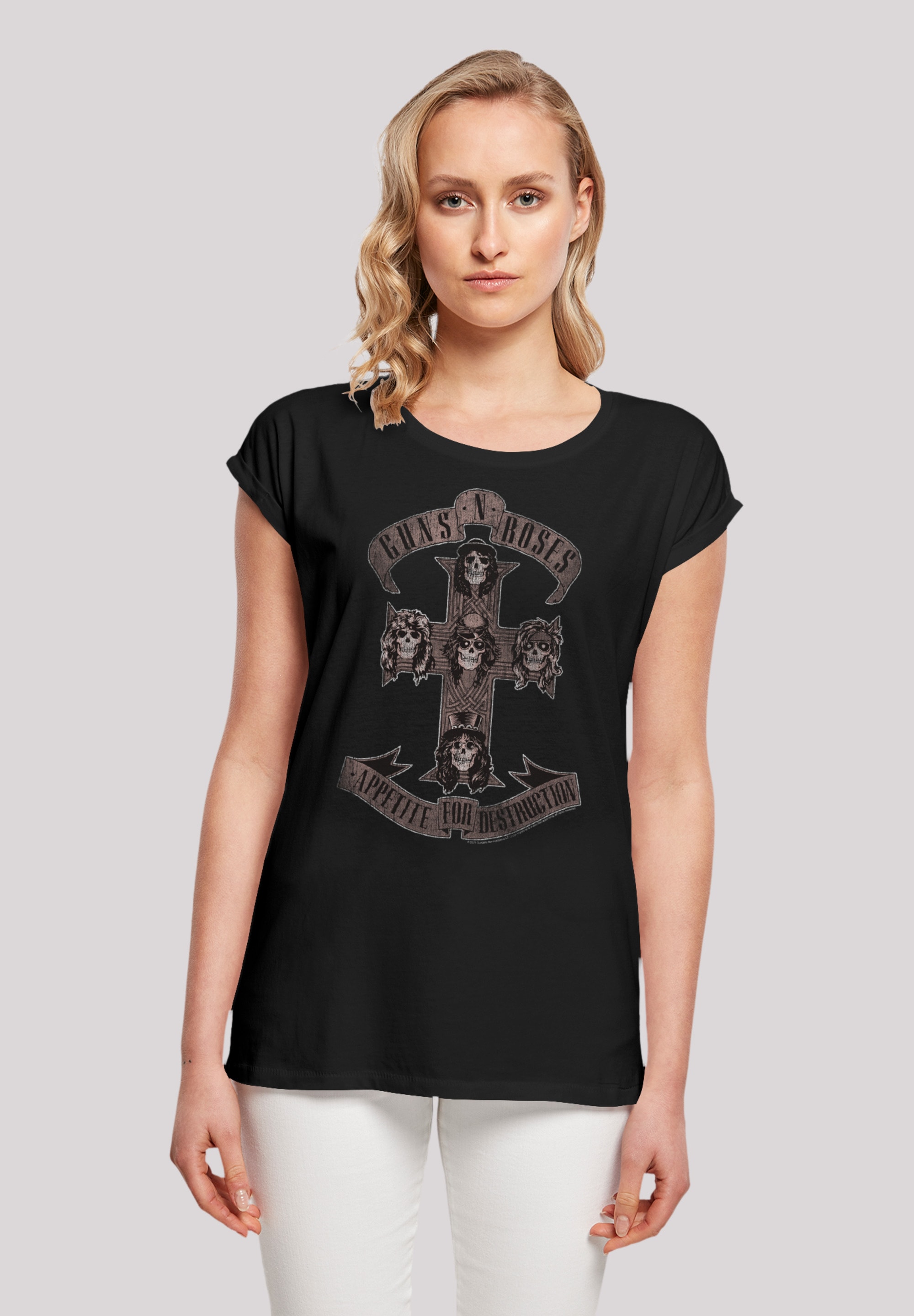 F4NT4STIC T-Shirt "Guns n Roses Hard Rock Musik Band", Premium Qualität günstig online kaufen