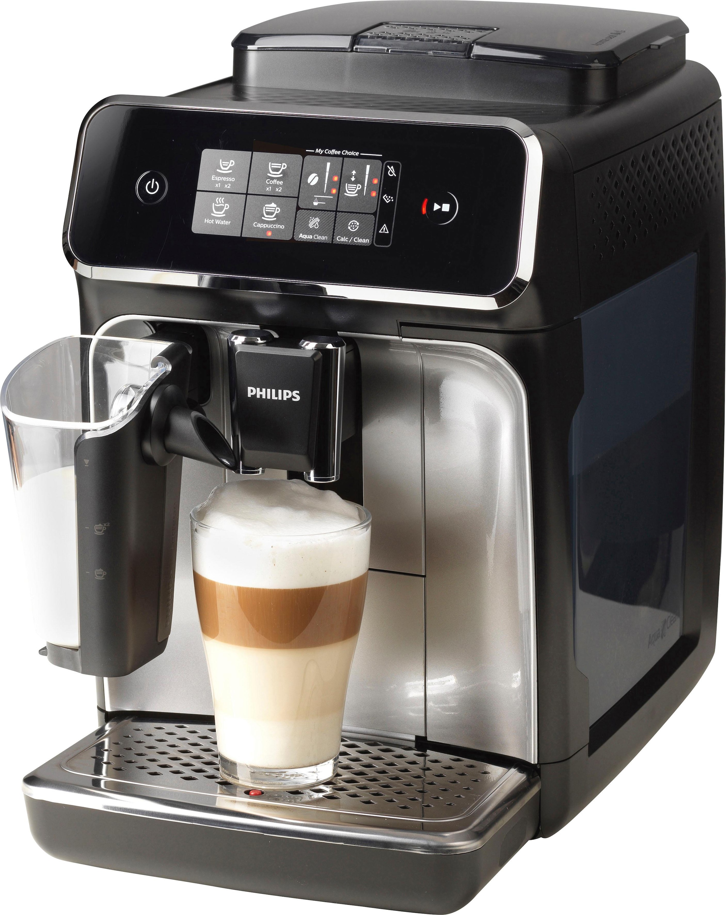 Philips Kaffeevollautomat »2200 Serie EP2236/40 LatteGo«, für 3 Kaffeespezialitäten und anpassbarer Stärke, matt-schwarz