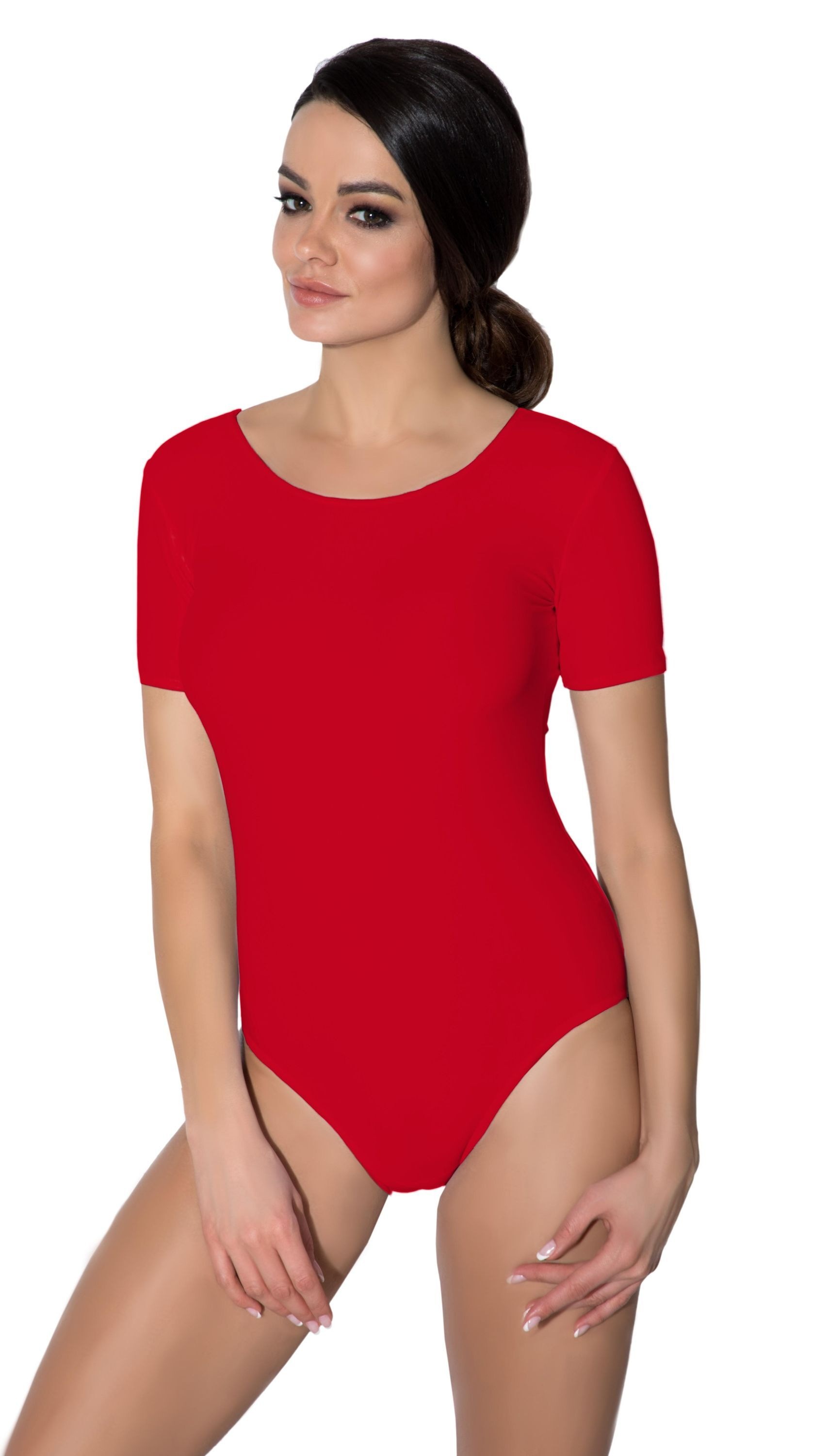 AQUARTI Turnanzug "Body Aquarti Damen Ballett Trikot Kurzarm Tanz-Body"