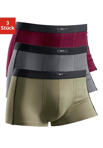 H.I.S Boxer "Boxershorts für Herren", (Packung, 3 St.), mit schmalen Piping günstig online kaufen