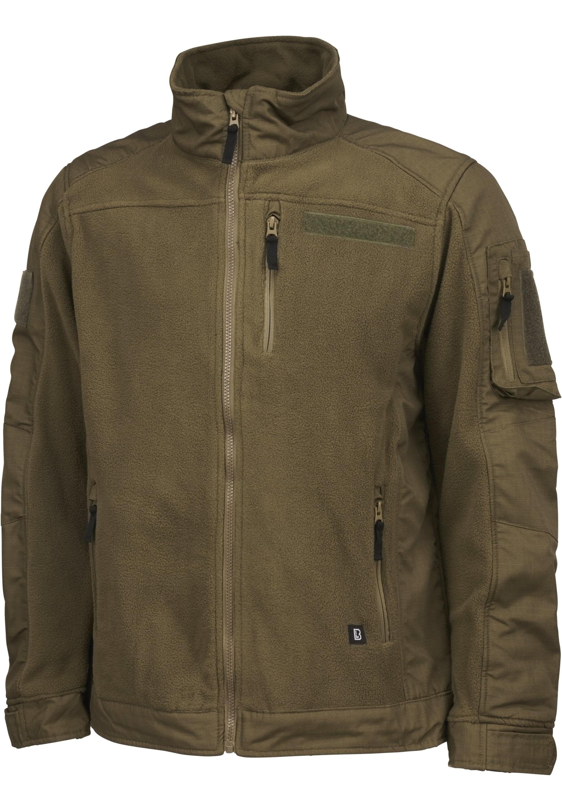 Brandit Allwetterjacke "Brandit Herren Fleecejacket Ripstop", (1 St.), ohne Kapuze