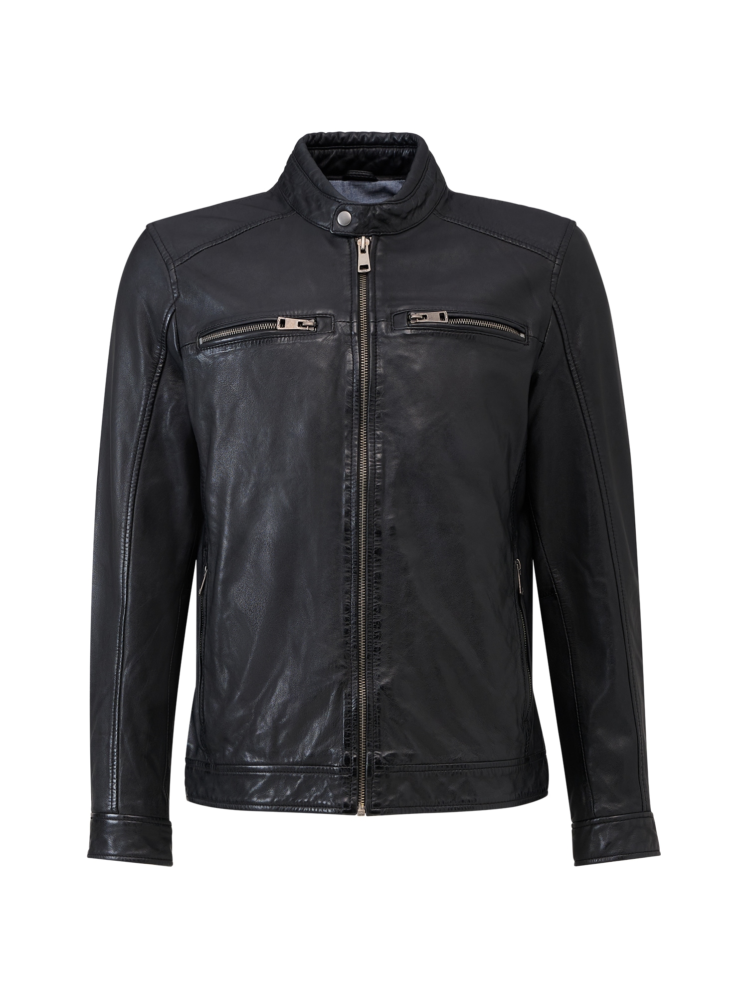 RICANO Bikerjacke "Lederjacke Cedrik" Handgefertigt aus echtem Leder