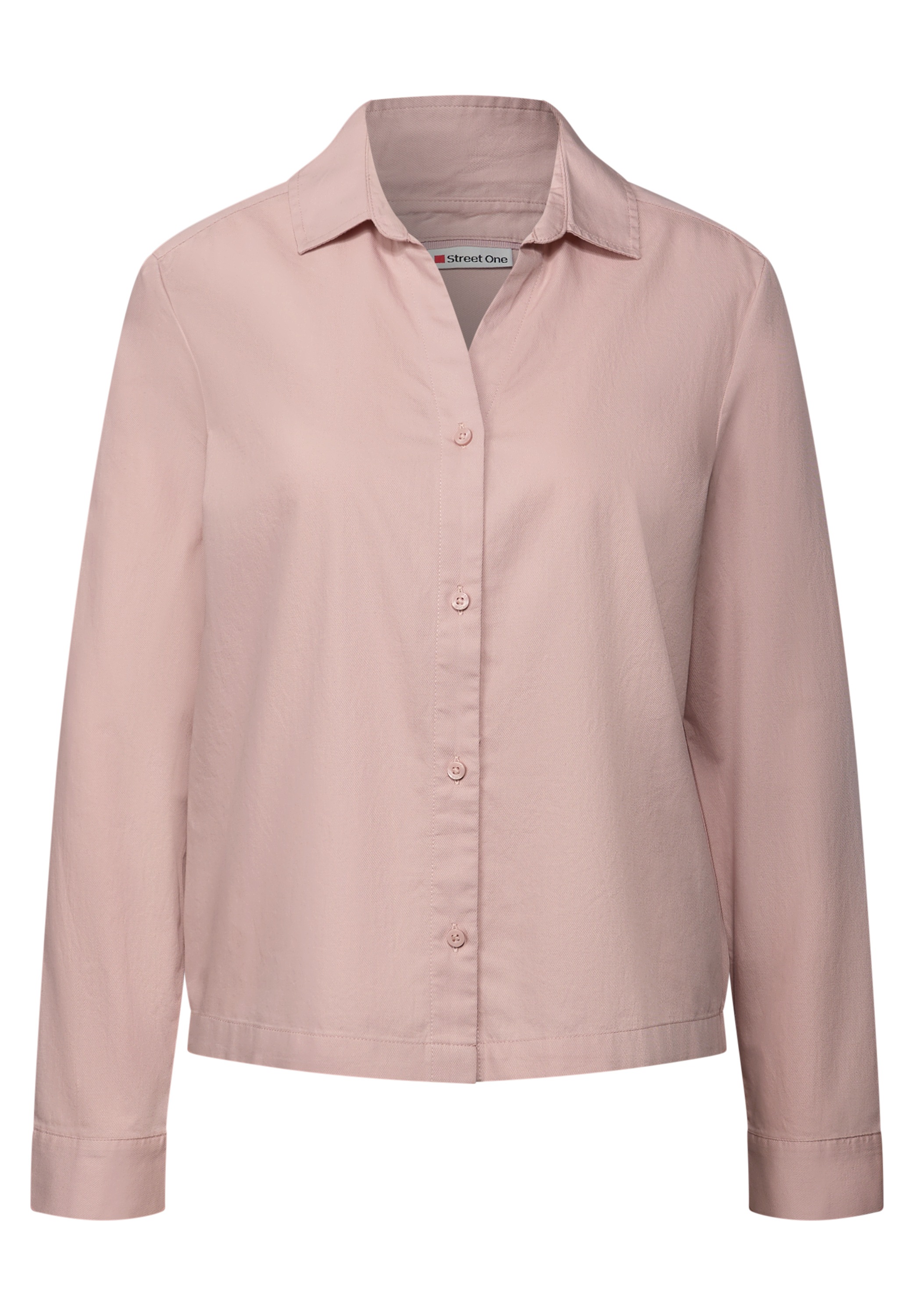 STREET ONE Hemdbluse, aus reiner Baumwolle