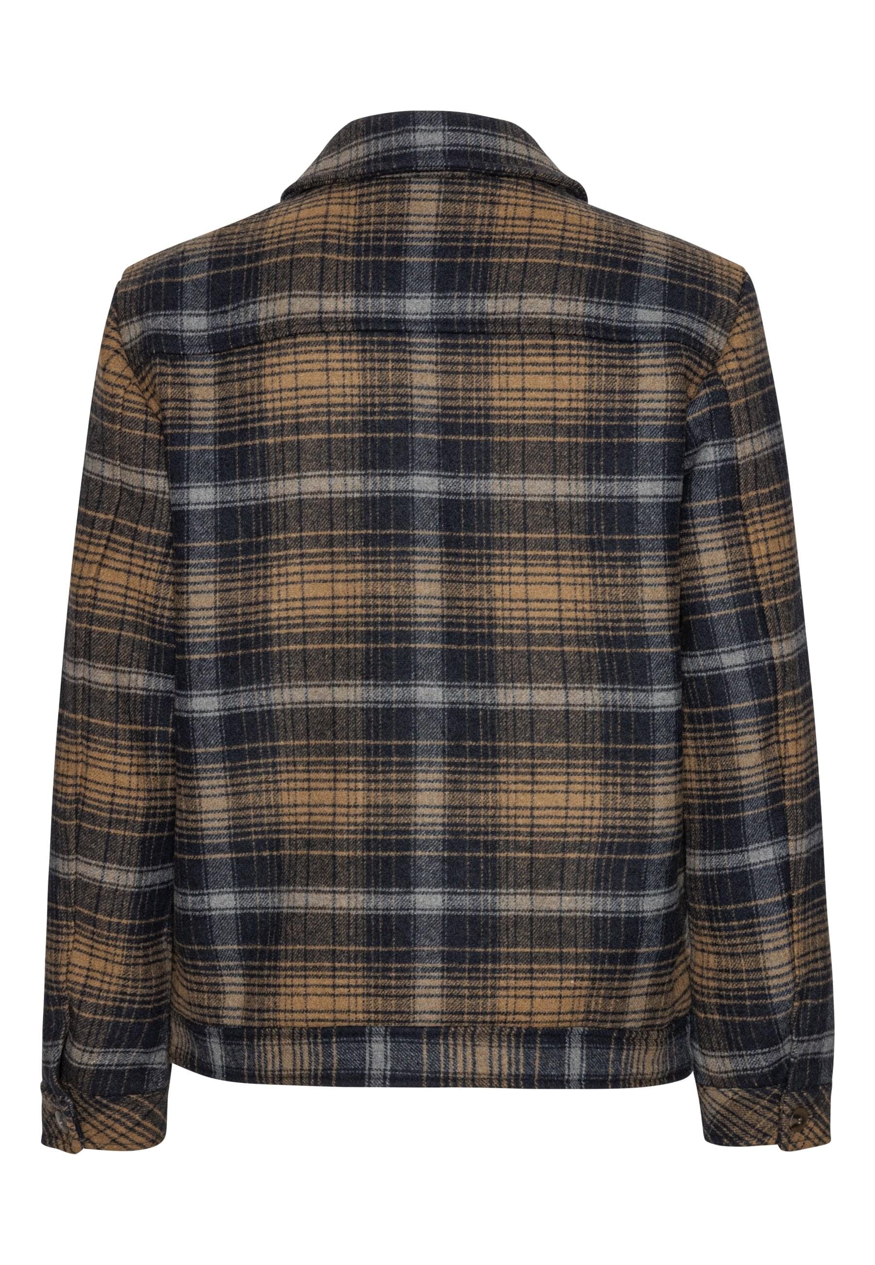 Clean Cut Copenhagen Allwetterjacke »Clean Cut Copenhagen Luke Check Wool Jacket«, (1 St.), ohne Kapuze