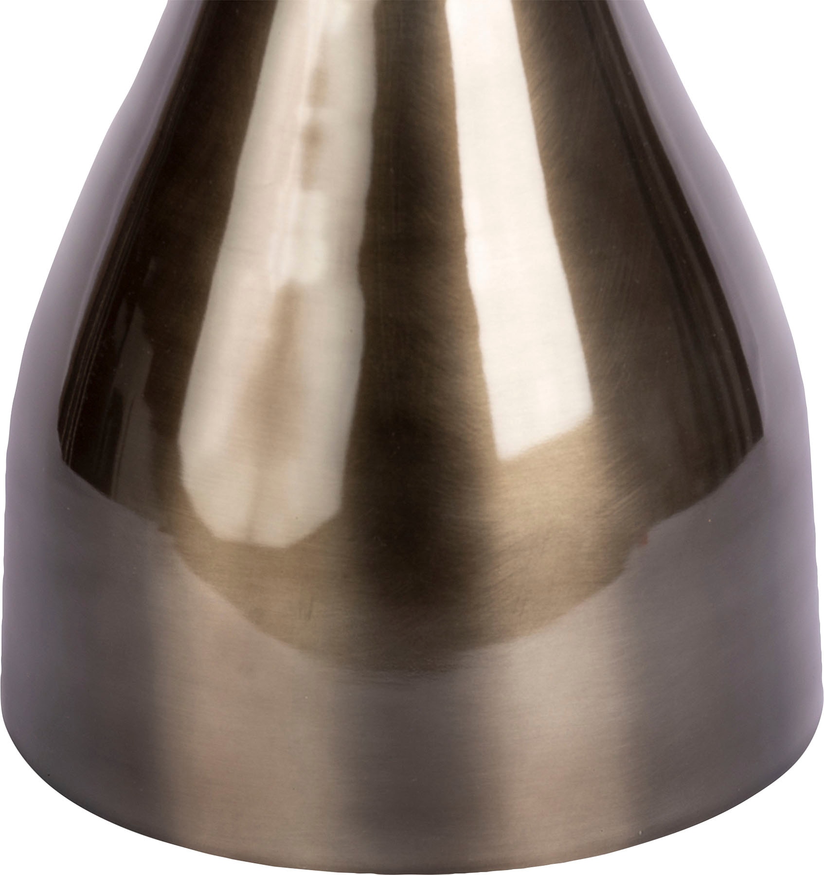 Kayoom Beistelltisch »Assane 125, Edles Design in Gold beziehungsweise Schwarz«, (1 St.), Metallgestell in Tropfenform, runde Ablagefläche, extravagant