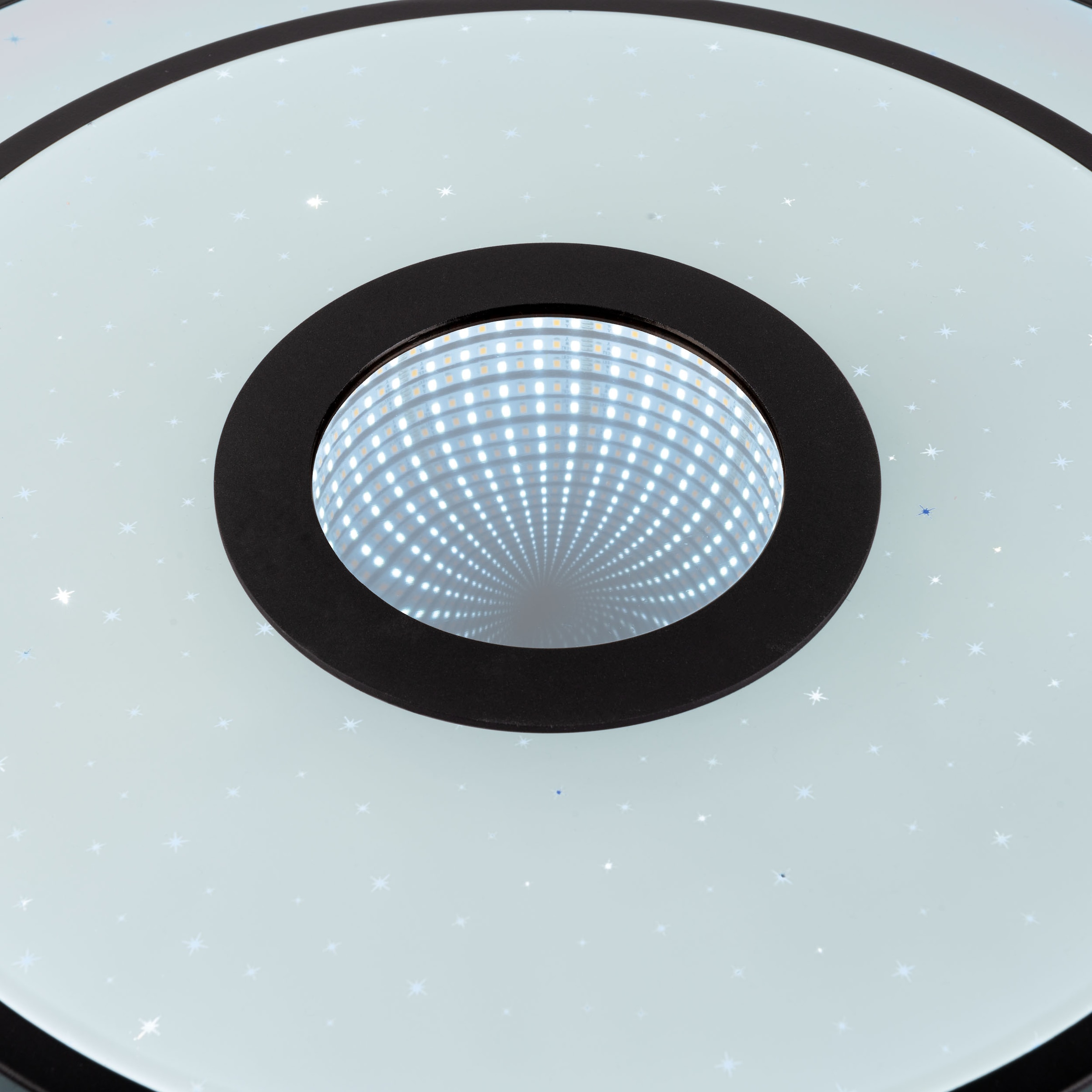 näve LED Deckenleuchte »Genua« LED-Modul 1 Stk. warmweiß - kaltweiß Dimmbar per IR-Fernbedienung, CCT, Memory, Nachlicht, Kristalleffekt