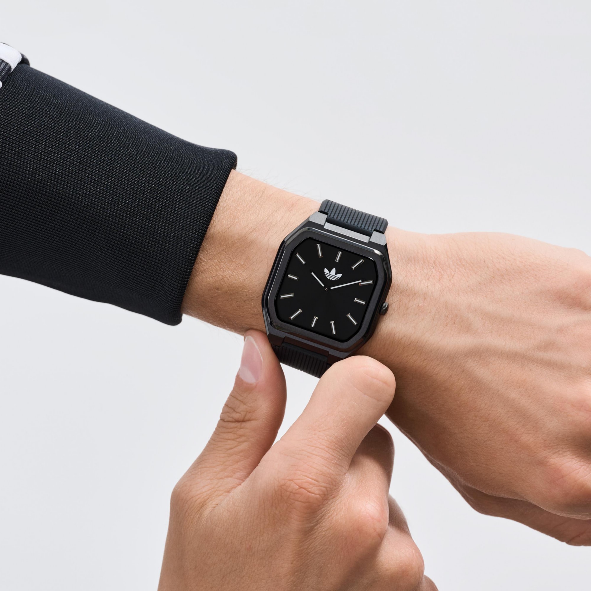 adidas Originals Quarzuhr »CITY TECH SQUARE« Armbanduhr, Damenuhr, Herrenuhr, Silikonarmband, analog