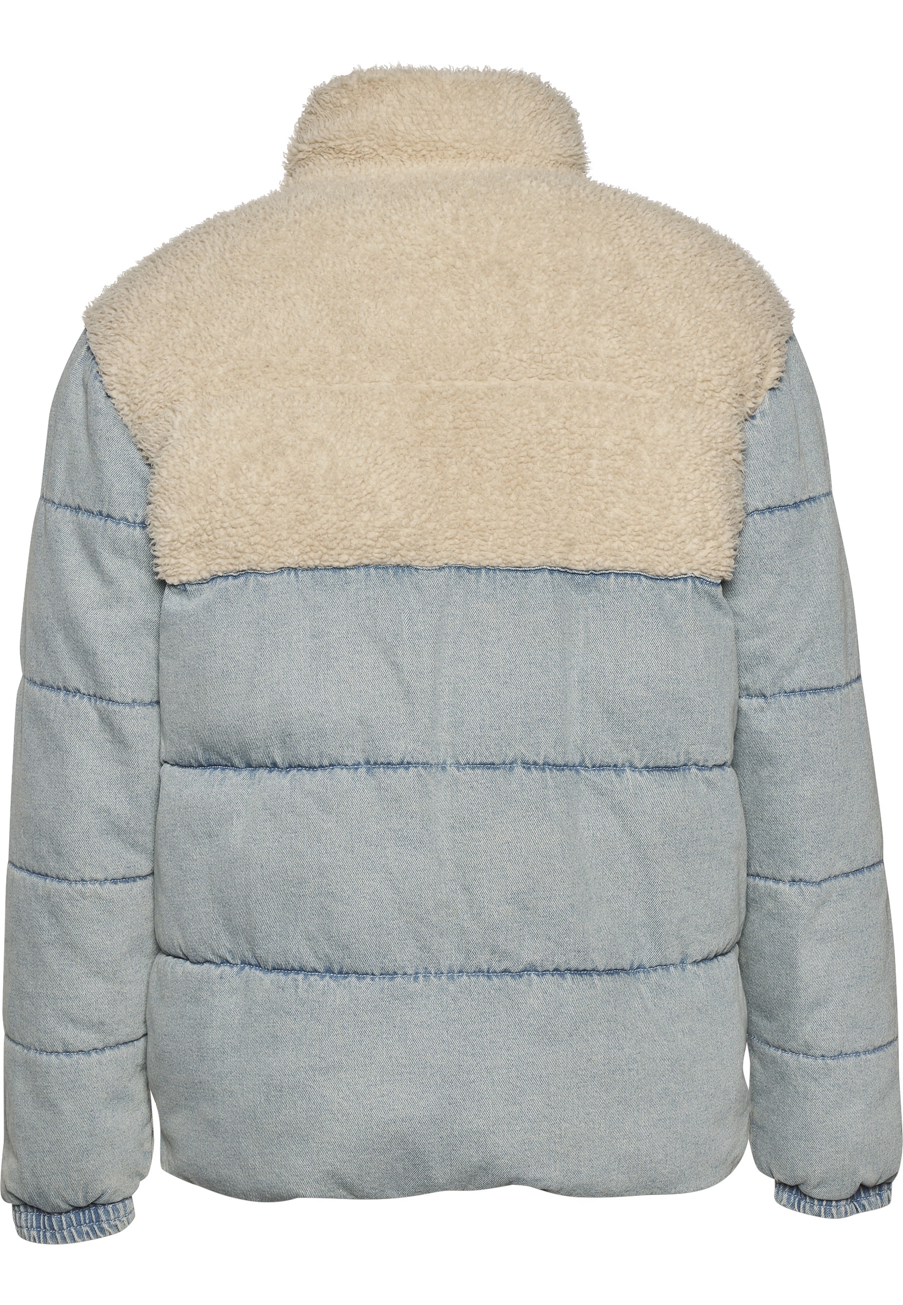 Karl Kani Winterjacke »Karl Kani Herren KM234-036-1 KK Retro Denim Teddy Puffer Jacket« 1 Stk. tlg. ohne Kapuze