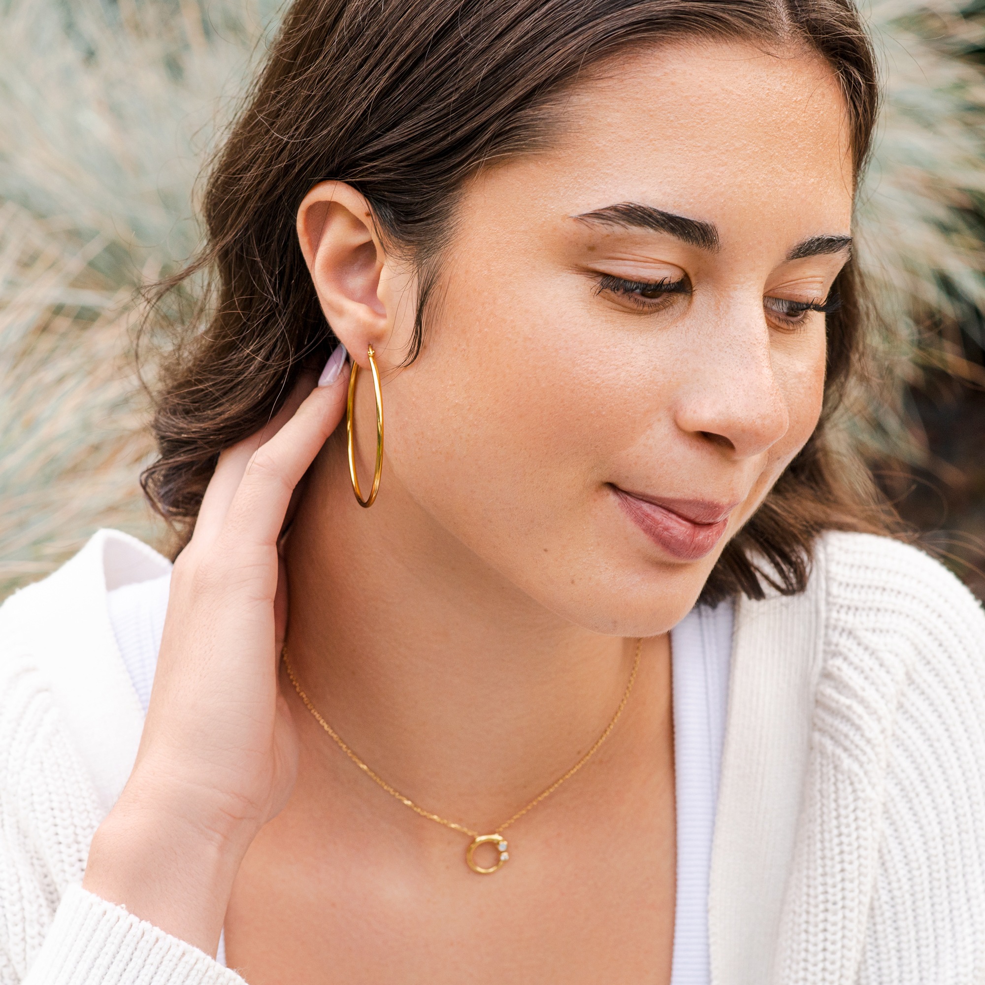 Adelia´s Paar Creolen »Damen Ohrringe – Creole aus Edelstahl« Zum Verschenken – passend für viele Anlässe