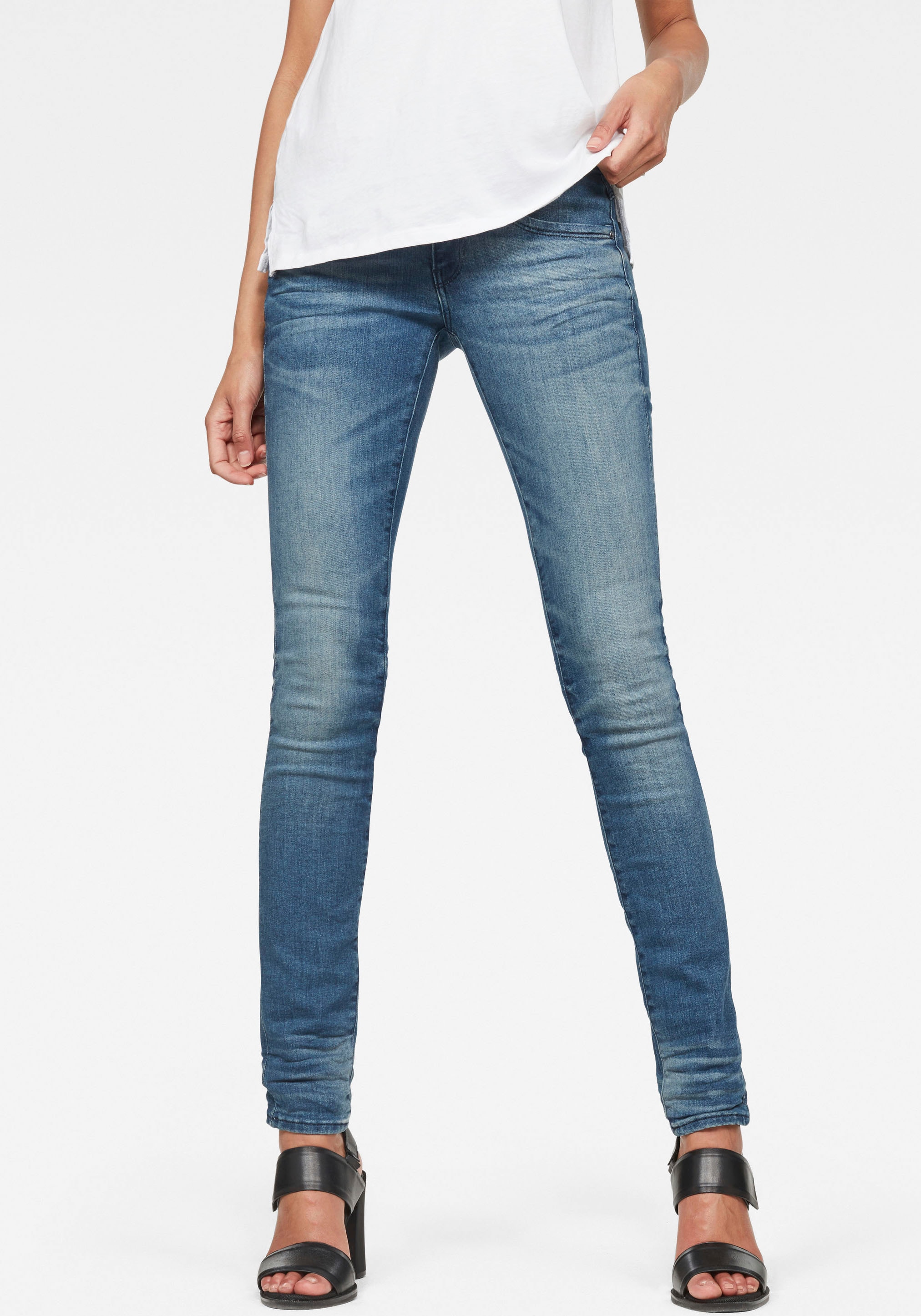 G-STAR Skinny-fit-Jeans "Lynn Mid Waist Skinny", moderne Version des klassischen 5-Pocket-Designs