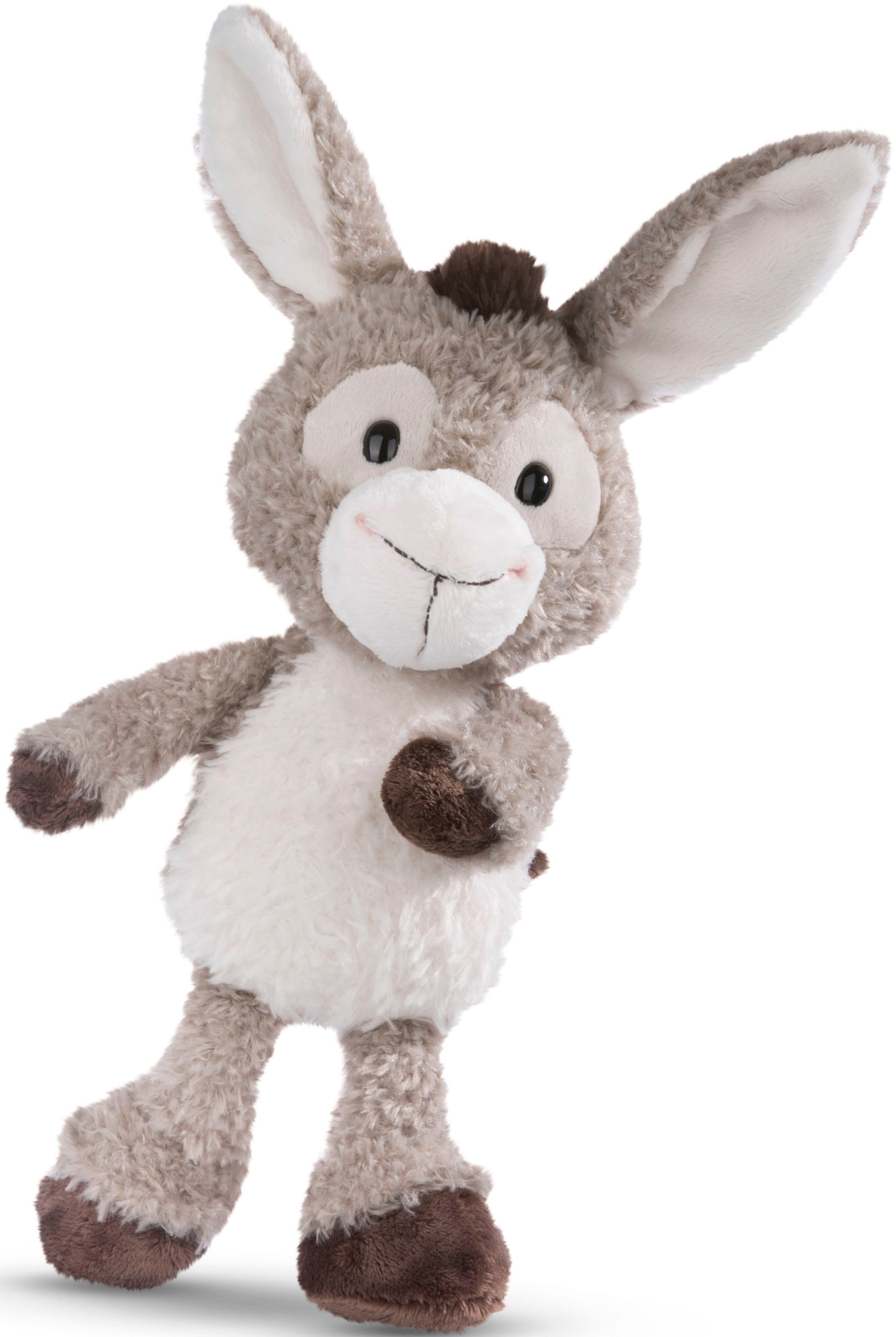 Nici Kuscheltier »Farm Friends, Esel Donkeylee, 33 cm«, enthält recyceltes Material (Global Recycled Standard)