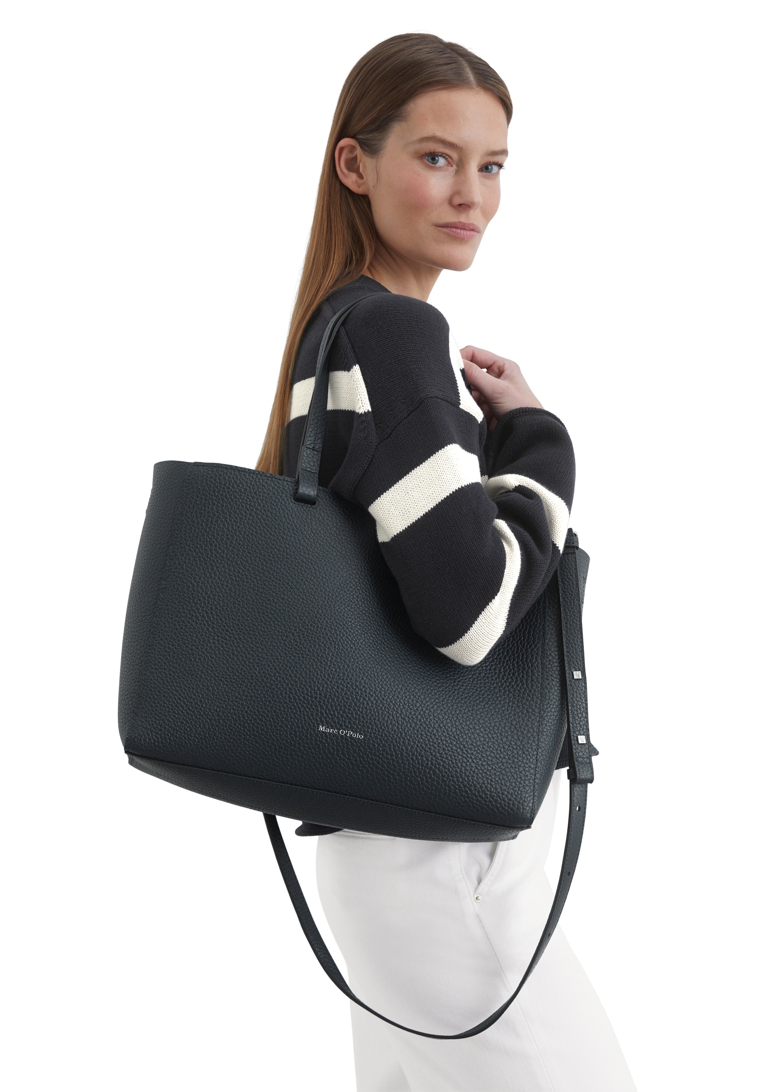 Marc O'Polo Shopper »aus genarbtem Rindleder«