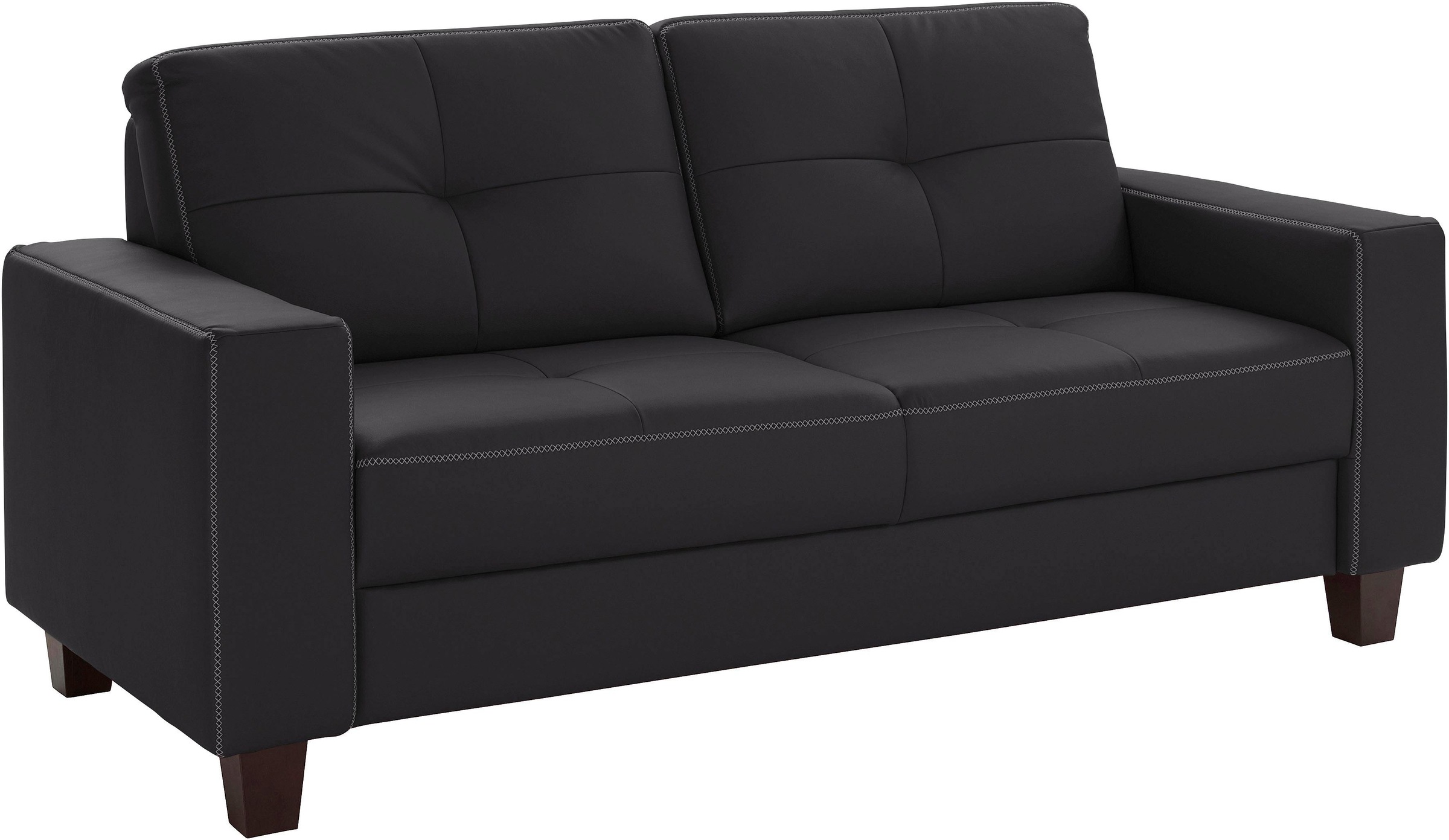 Home affaire 3-Sitzer "Varese" mit Kreuznaht und Federkern günstig online kaufen