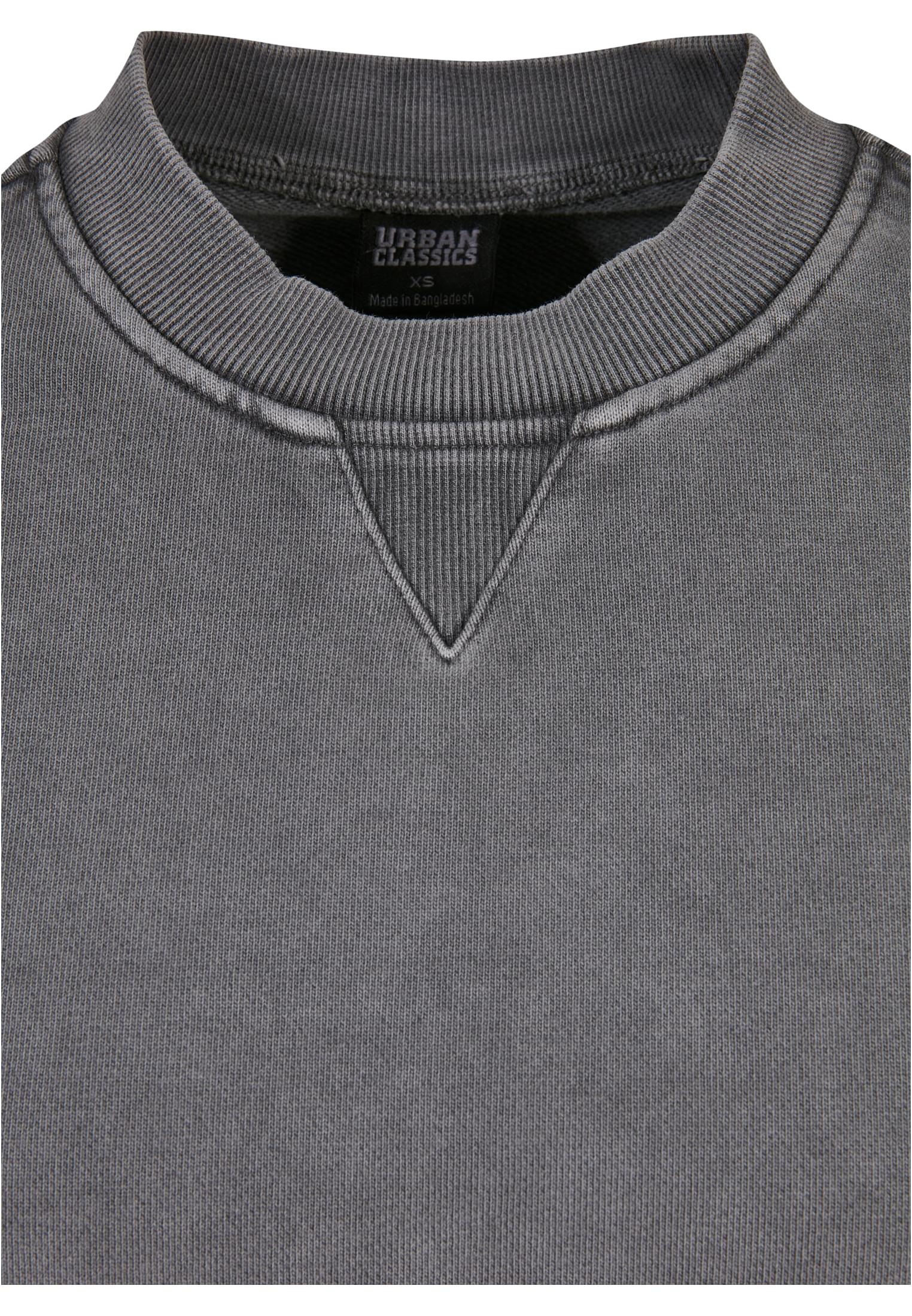 URBAN CLASSICS Sweater »Urban Classics Damen Ladies Heavy Terry Garment Dye Crewneck«, (1 tlg.)