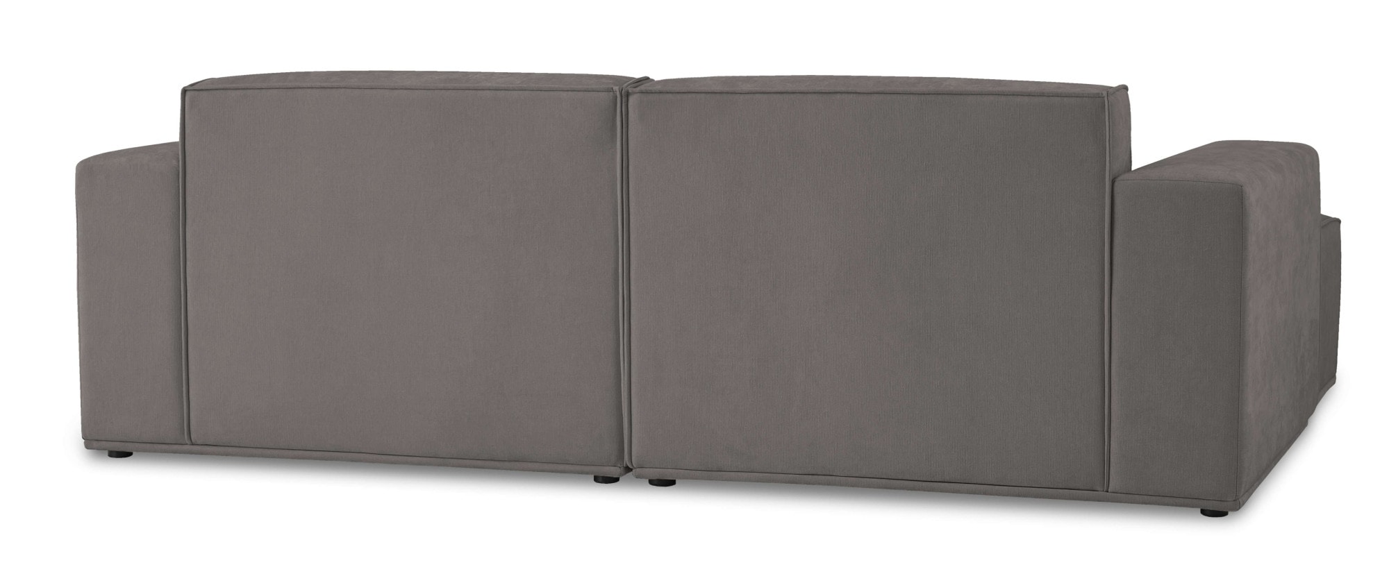 Home affaire Ecksofa »Avelin, 228 cm, L-Form, Chenille, Struktur-Boucle«, mit Wellenunterfederung, Kedernaht, bodentief, Skandi-Design